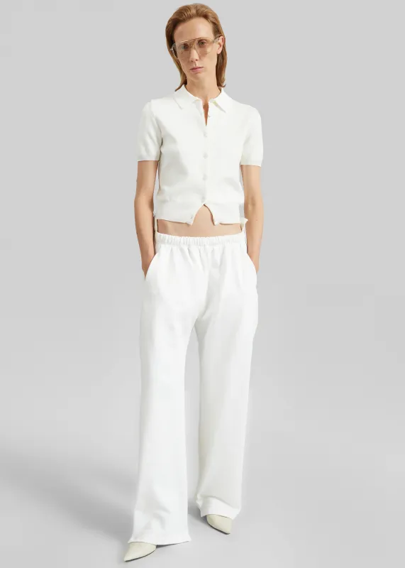 Bettter Track Denim Trousers - White made by Frankie Shop