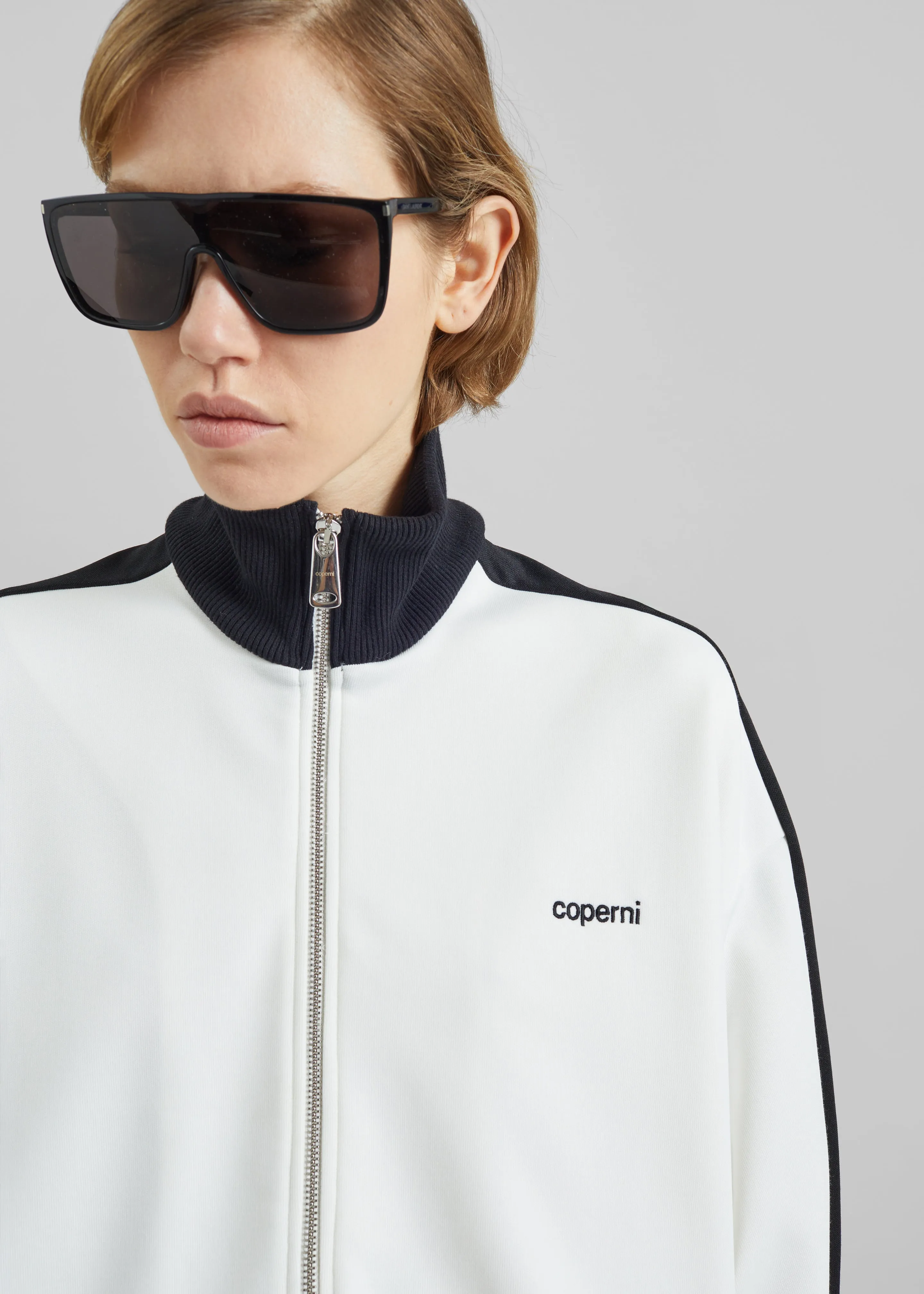 Coperni Oversized Track Jacket - White sold by Frankie Shop product image thumbnail 4
