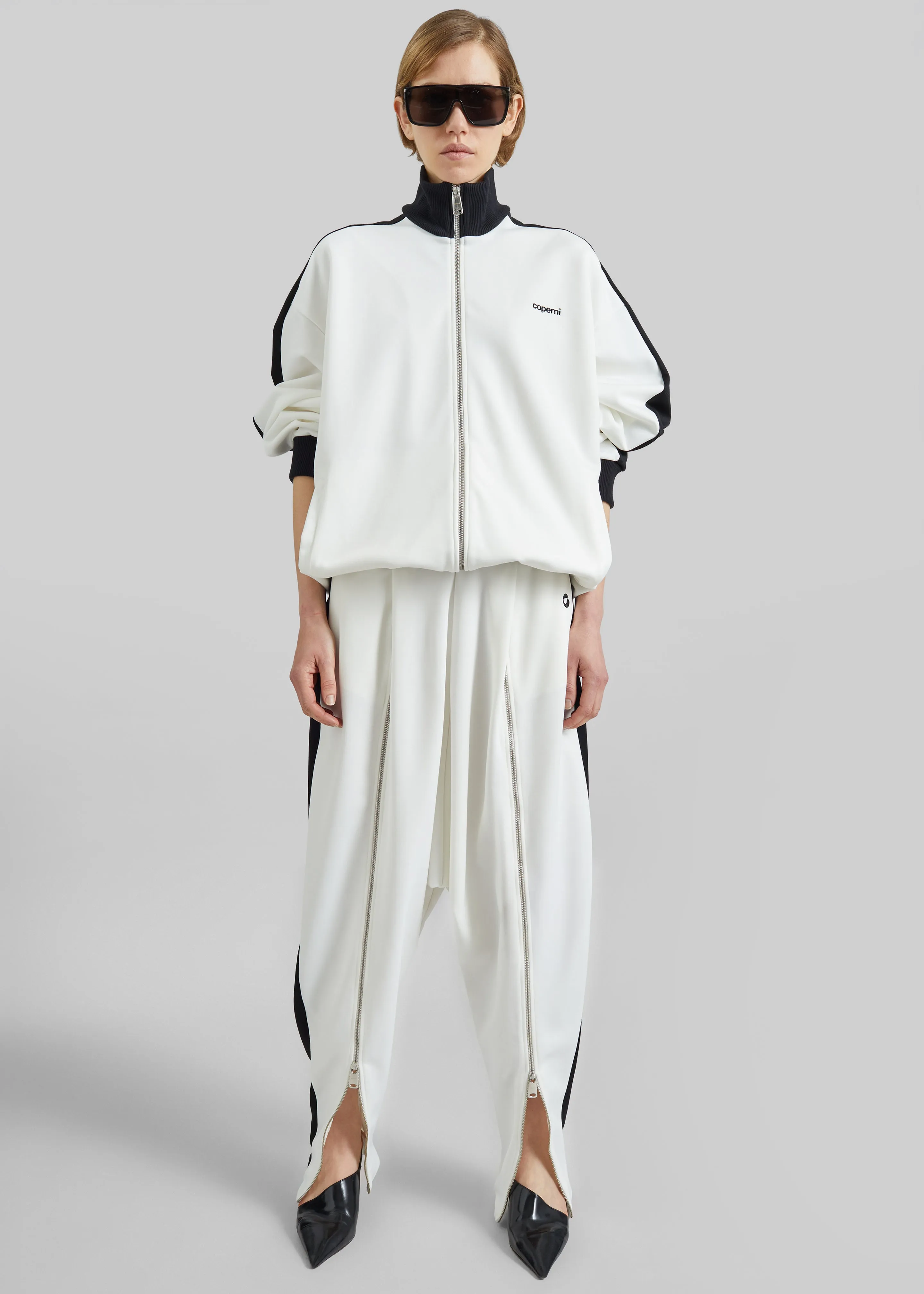 Coperni Oversized Track Jacket - White sold by Frankie Shop product image thumbnail 5