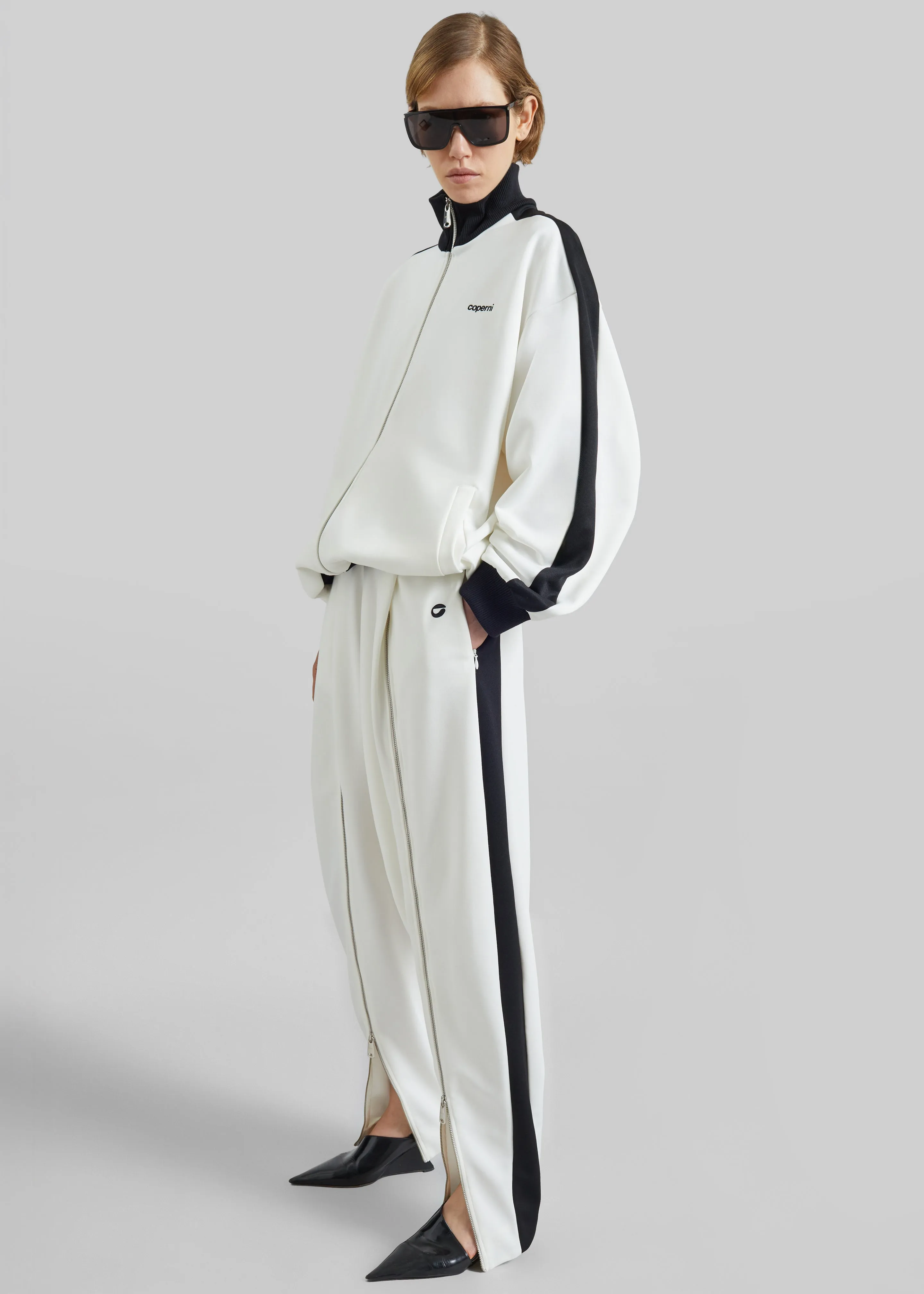 Coperni Oversized Track Jacket - White sold by Frankie Shop product image thumbnail 2