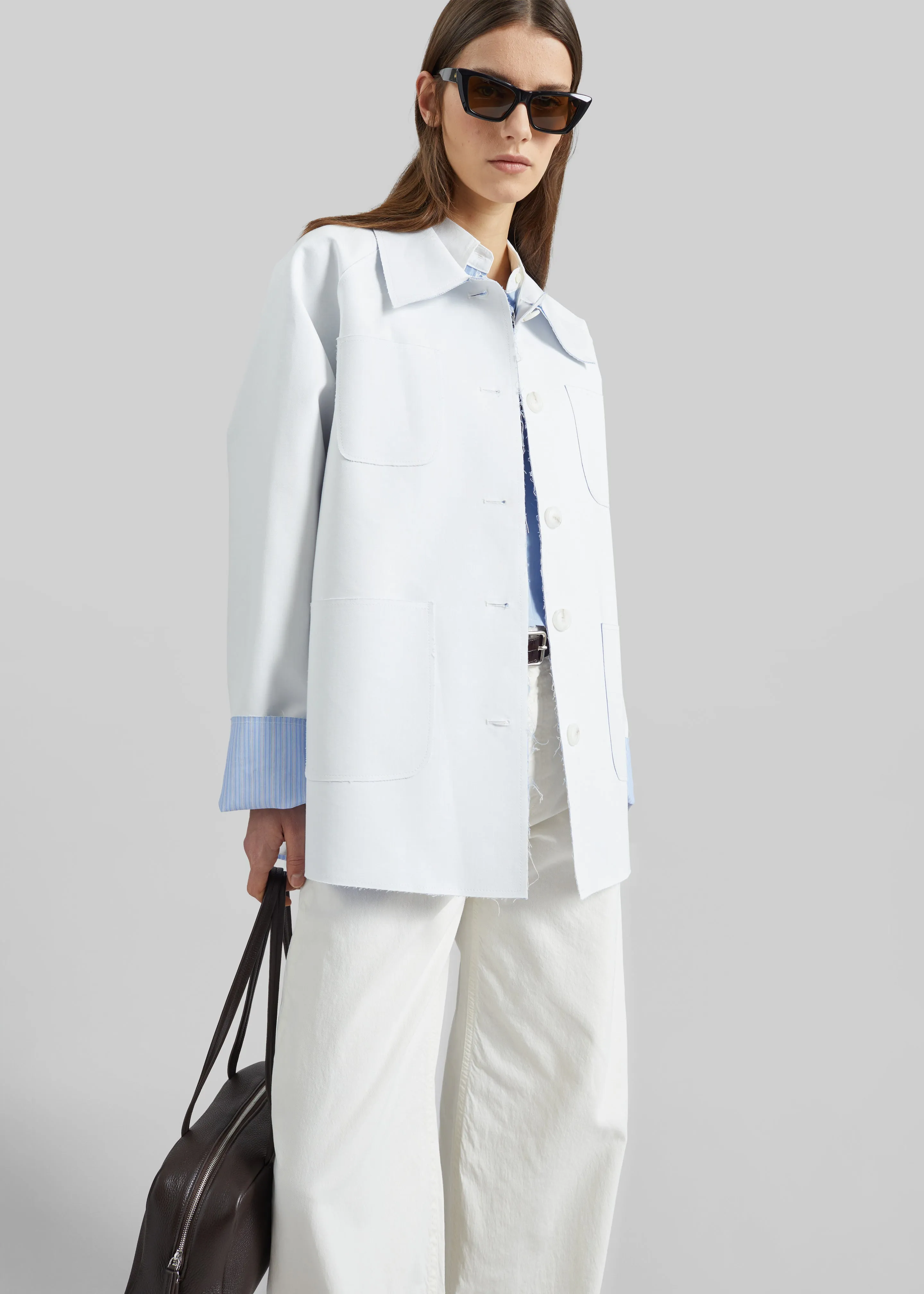 Rimont Shirt Jacket - White sold by Frankie Shop product image thumbnail 2