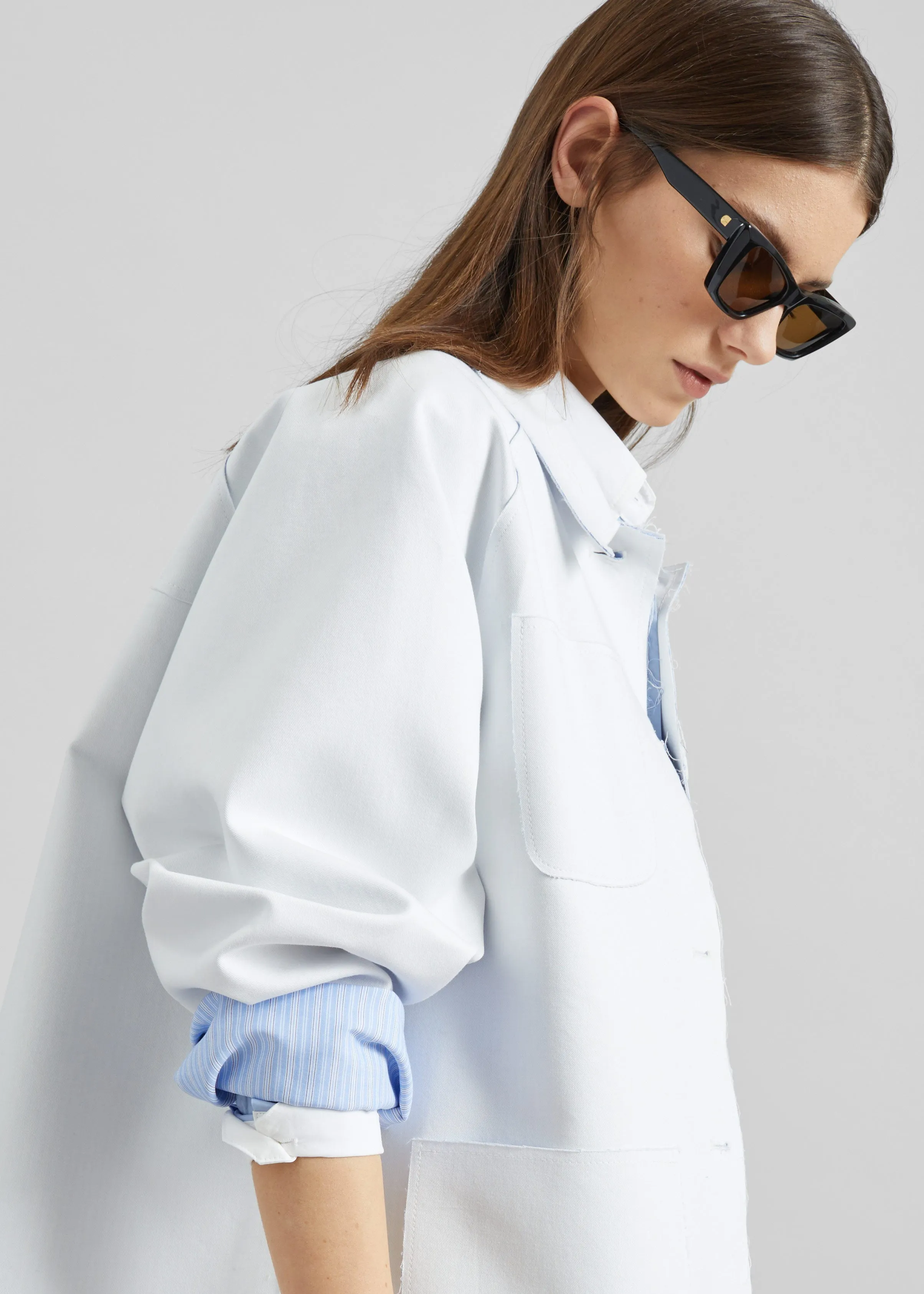 Rimont Shirt Jacket - White sold by Frankie Shop product image thumbnail 5