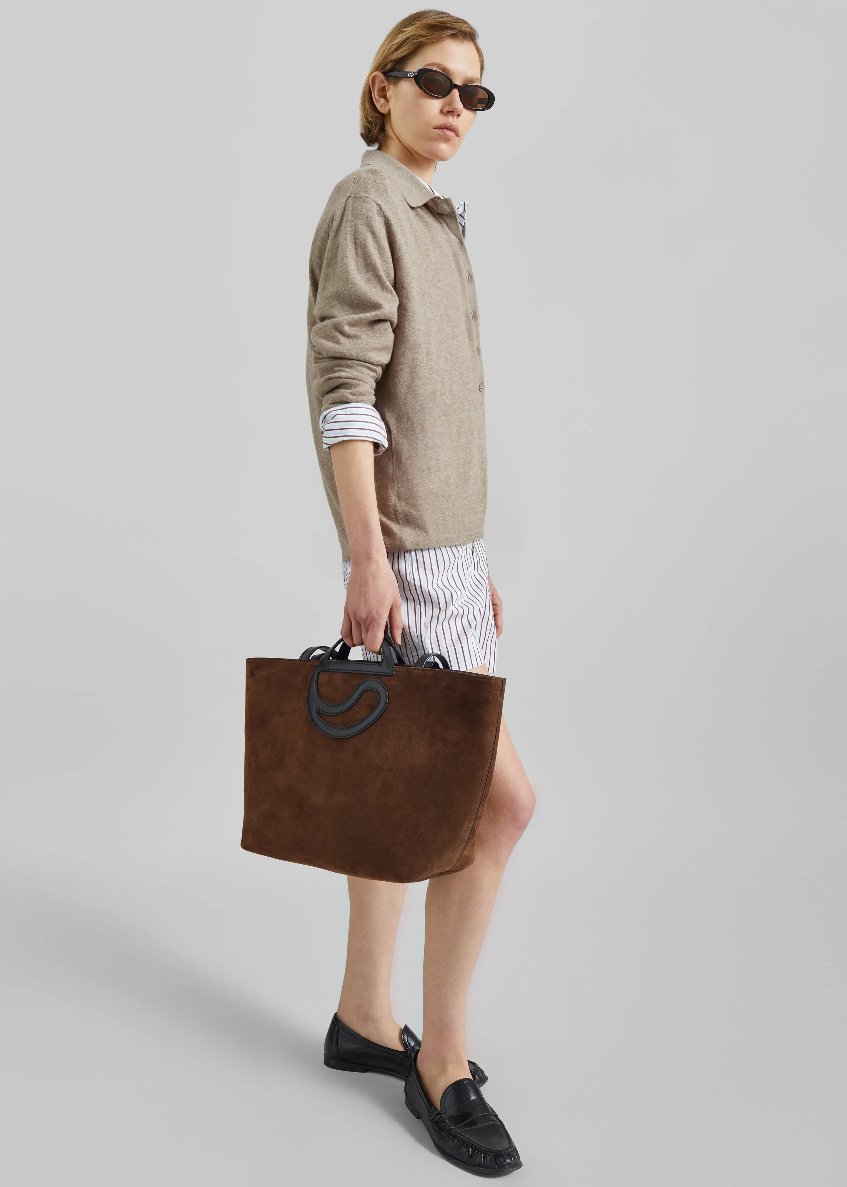 Coperni C Cabas Suede Bag - Brown sold by Frankie Shop product image thumbnail 3