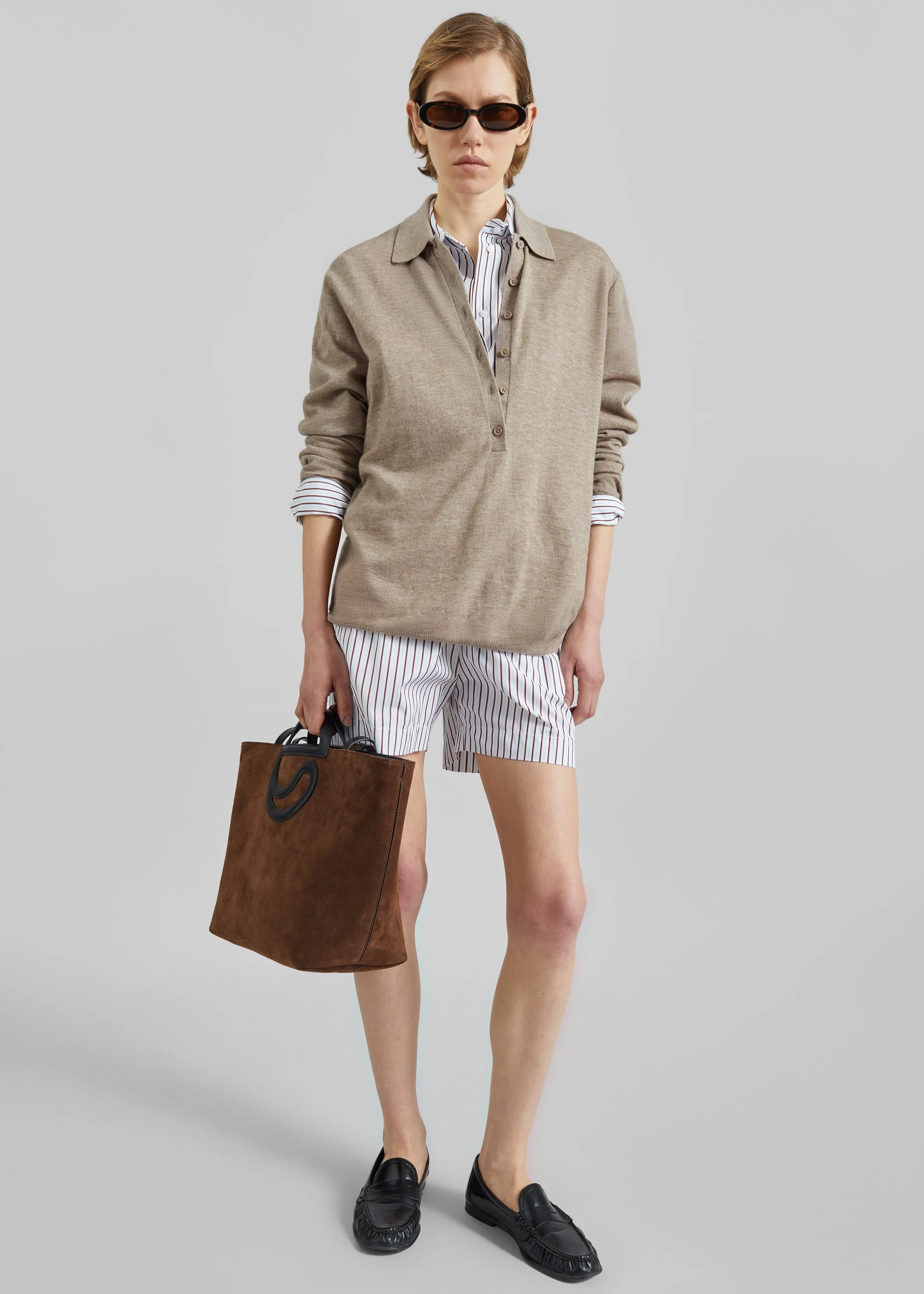 Coperni C Cabas Suede Bag - Brown sold by Frankie Shop product image thumbnail 5
