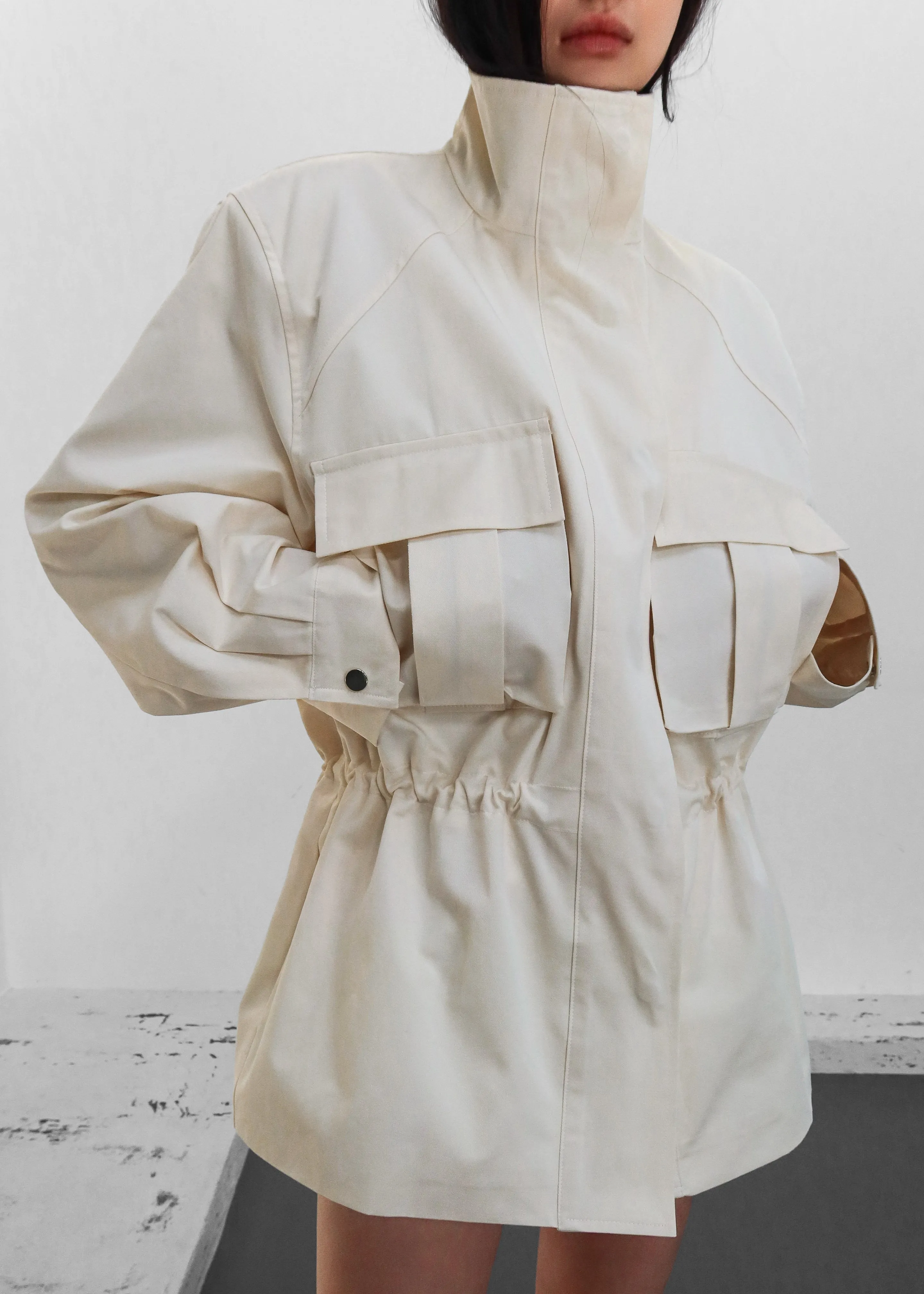 Bailly Padded Utility Jacket - Cream sold by Frankie Shop product image thumbnail 2