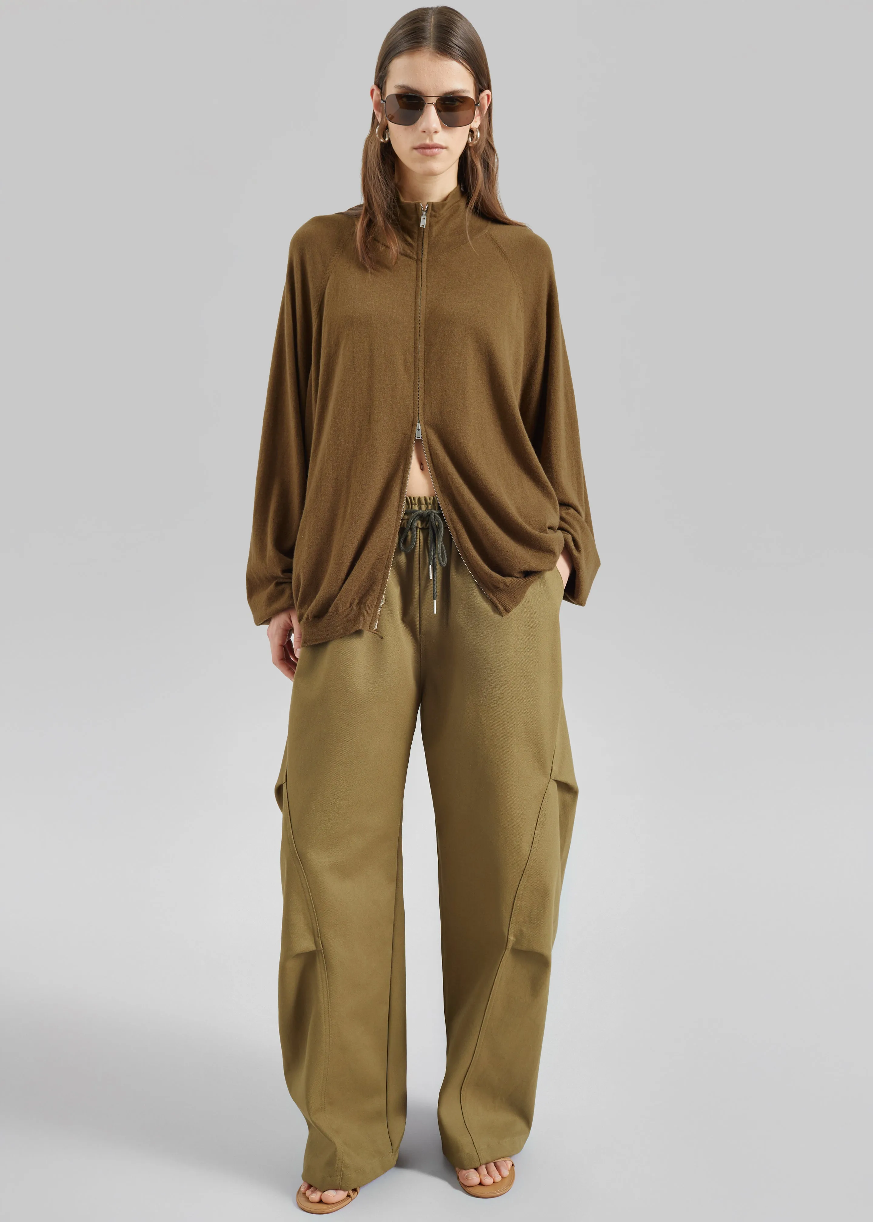 Tulsa Curved Pants - Dark Olive sold by Frankie Shop product image thumbnail 4