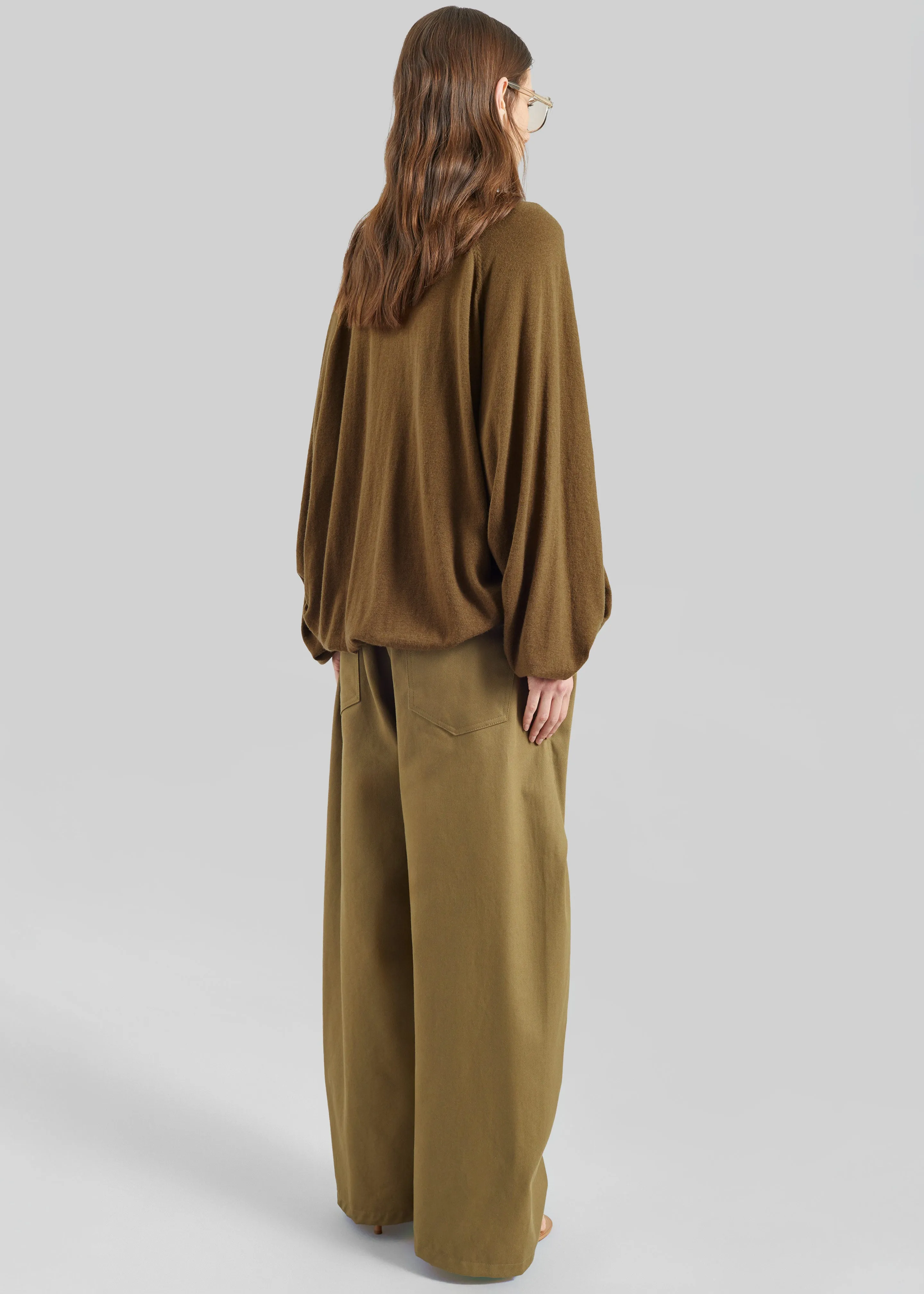 Tulsa Curved Pants - Dark Olive sold by Frankie Shop product image thumbnail 5