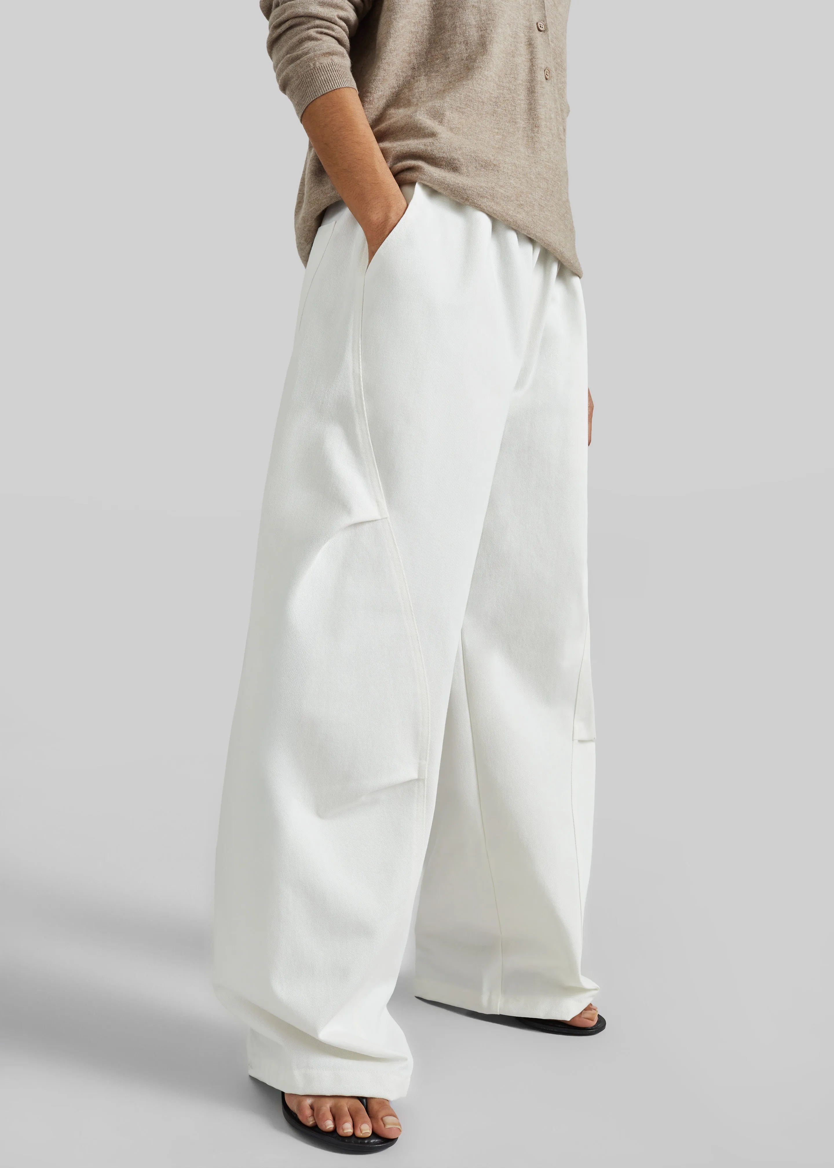 Tulsa Curved Pants - White sold by Frankie Shop product image thumbnail 2