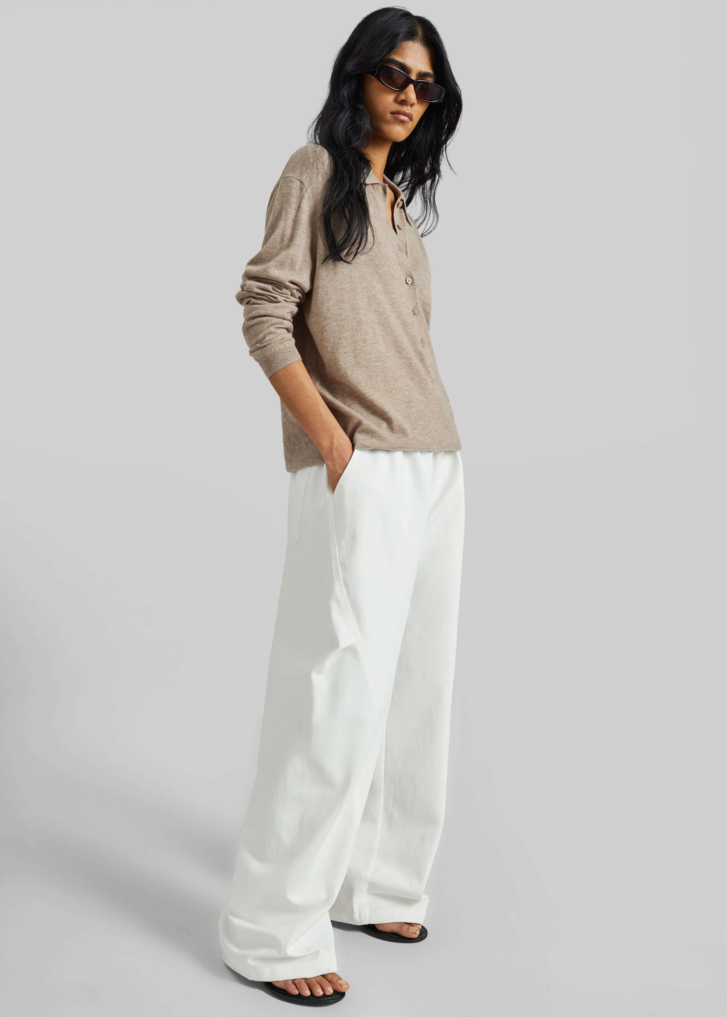 Tulsa Curved Pants - White sold by Frankie Shop product image thumbnail 3