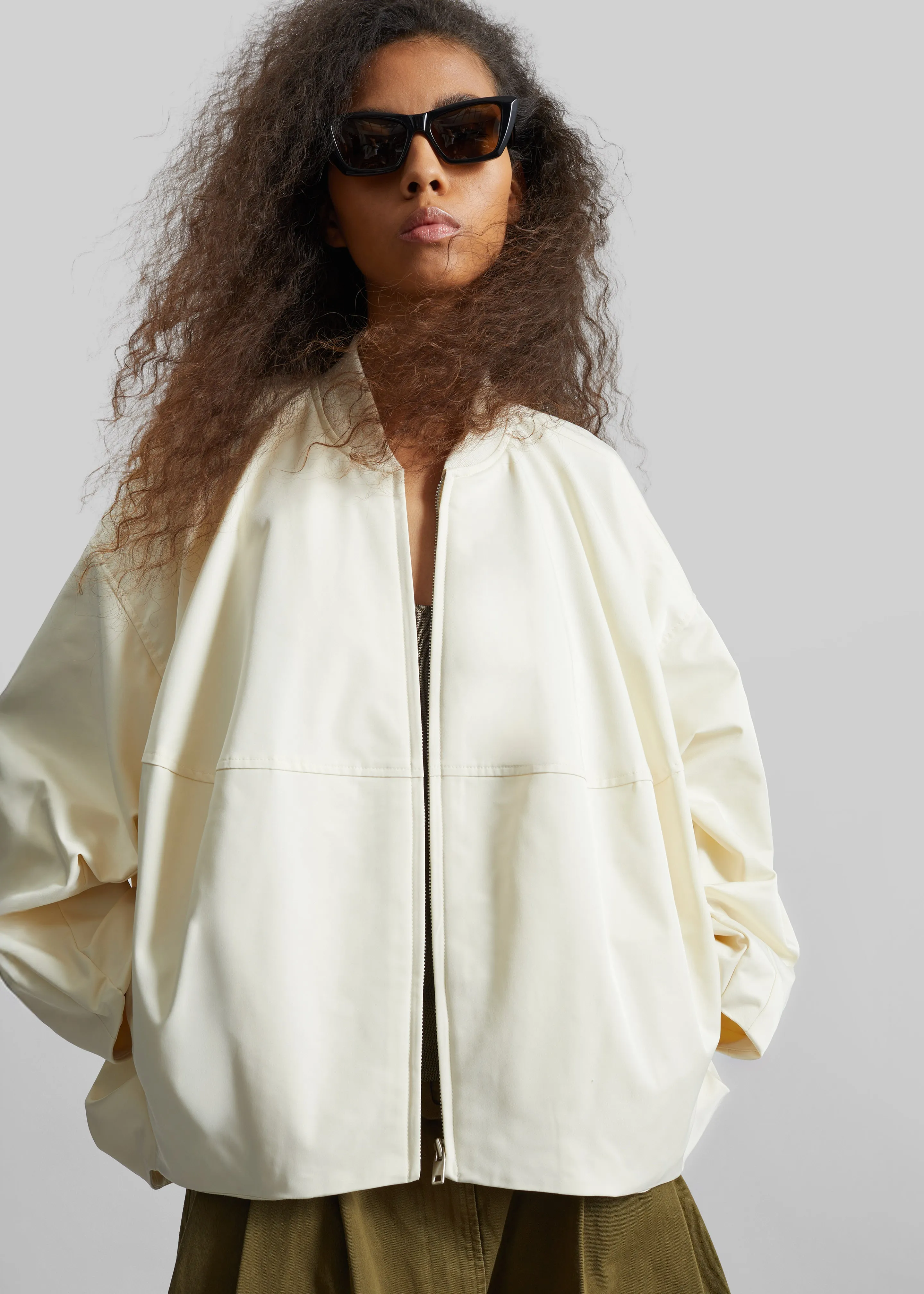 Marslev Cocoon Jacket - Cream sold by Frankie Shop product image thumbnail 2