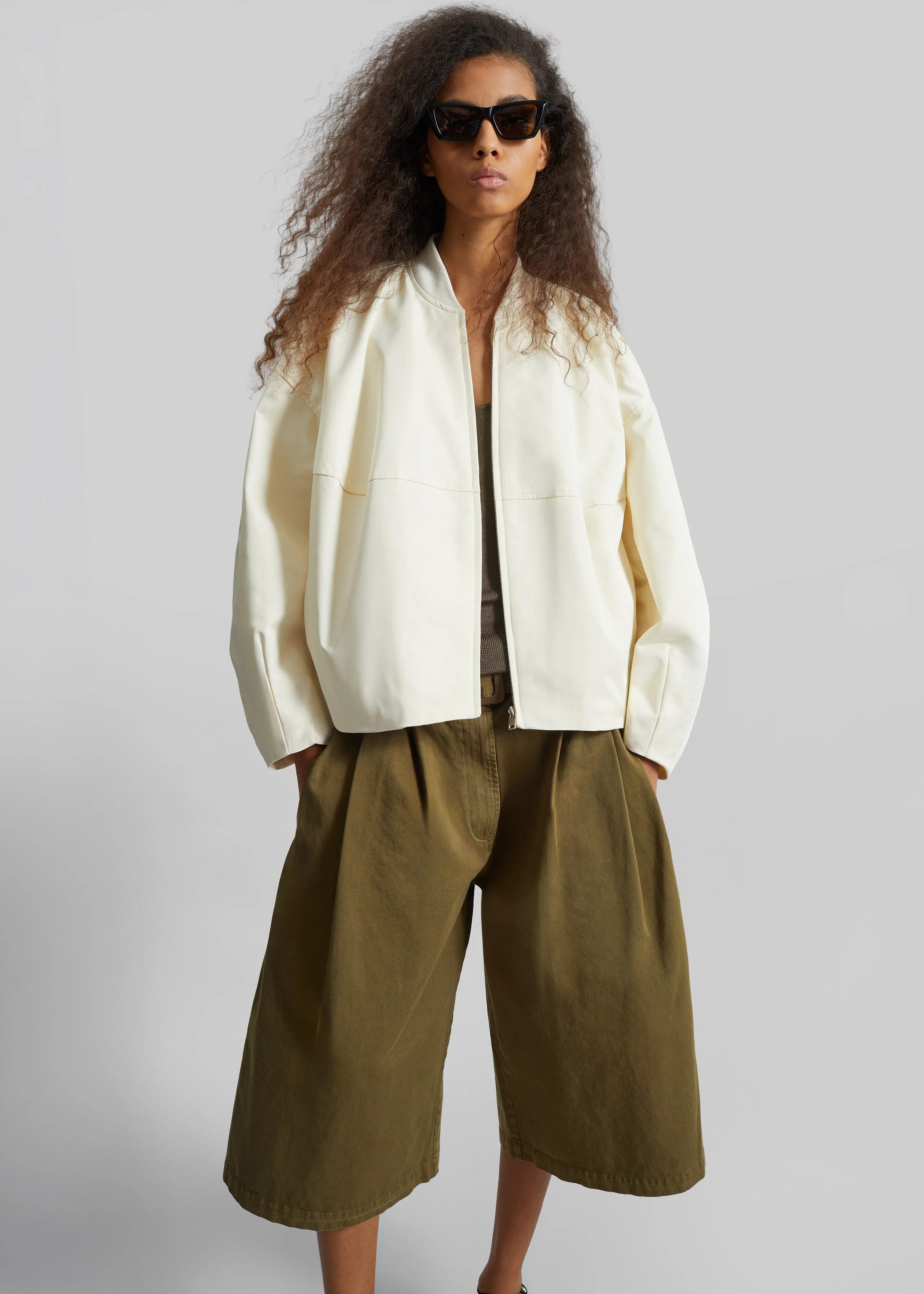 Marslev Cocoon Jacket - Cream sold by Frankie Shop product image thumbnail 5