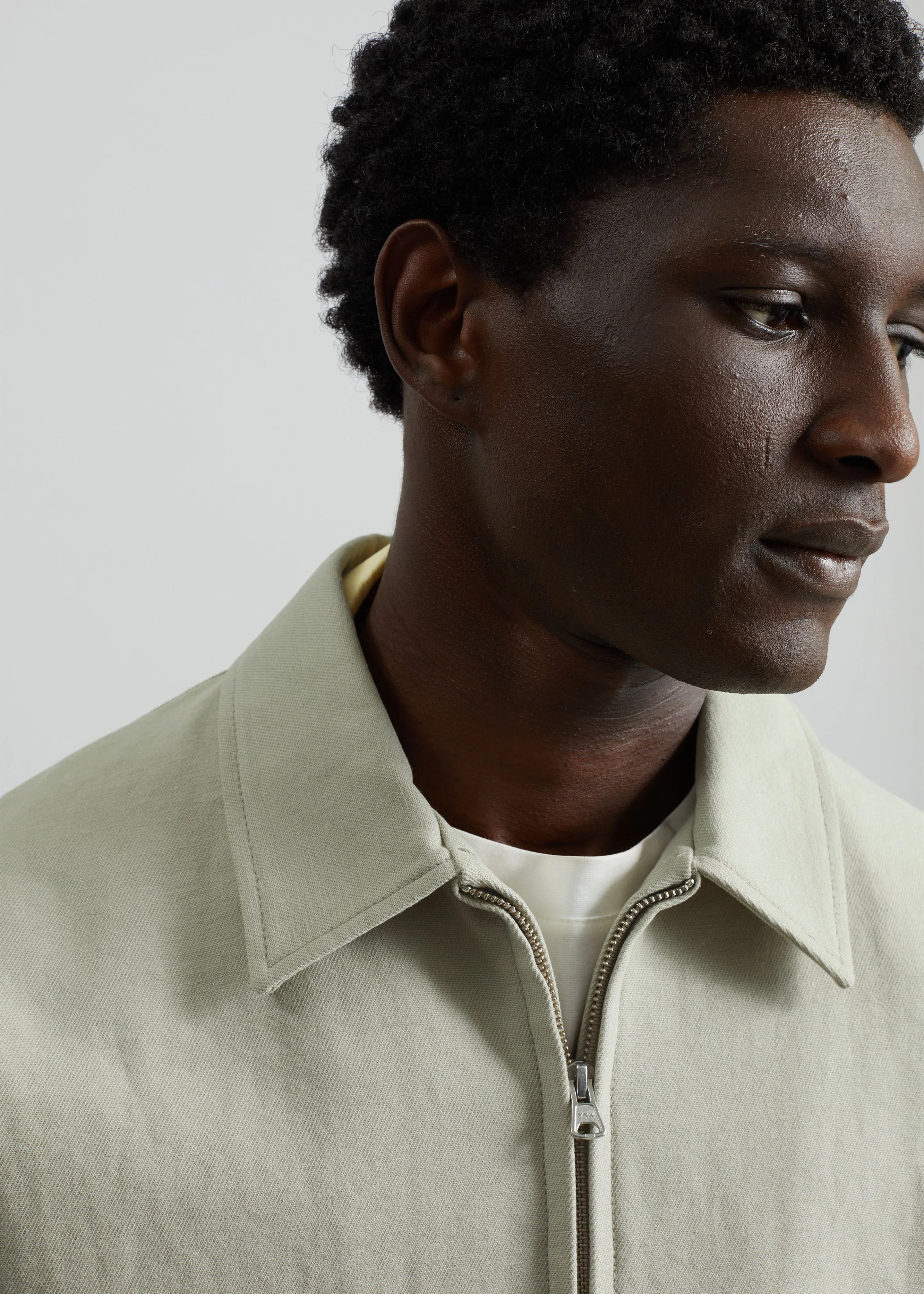 Kenton Cotton Zip Jacket - Beige sold by Frankie Shop product image thumbnail 3