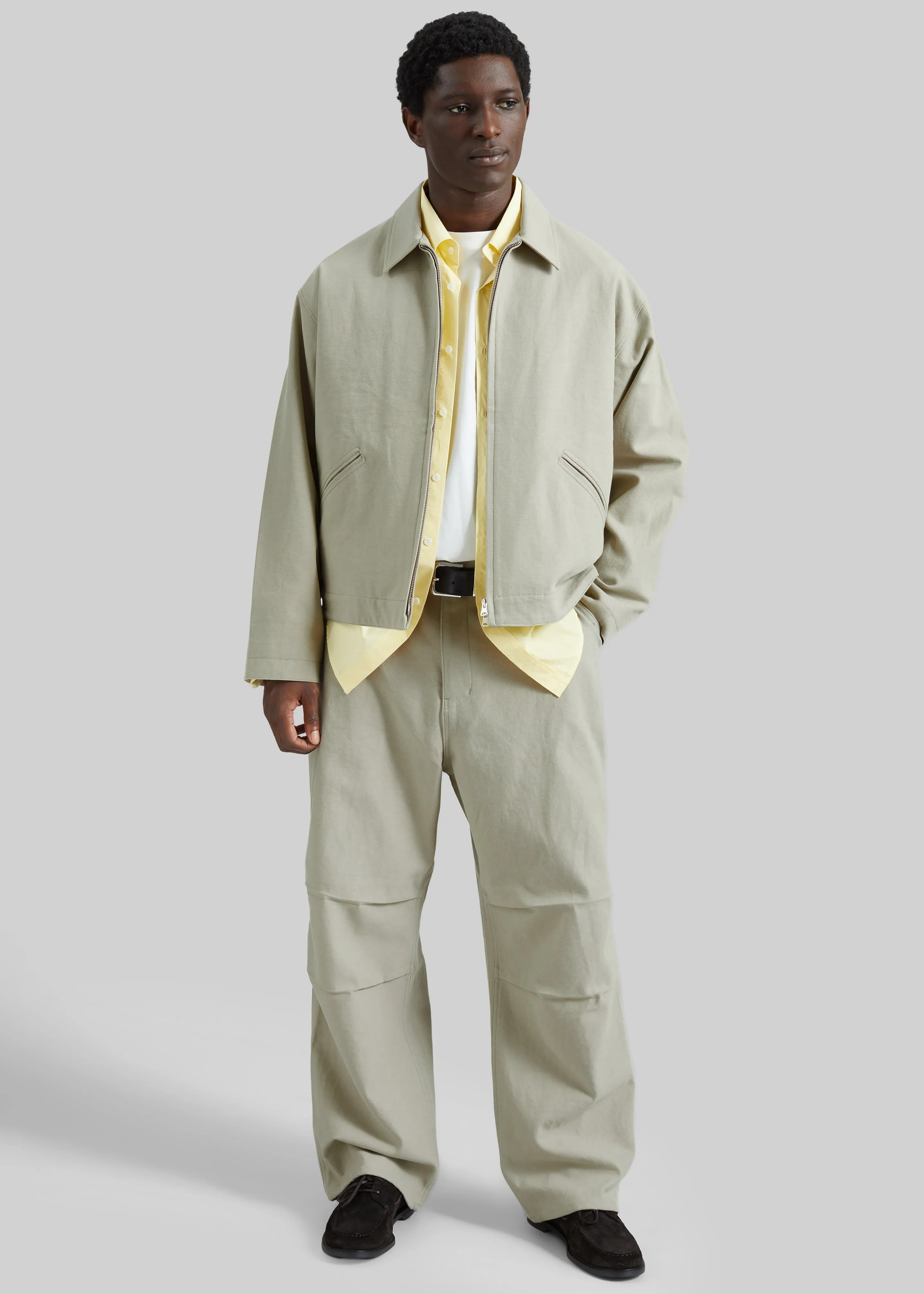 Kenton Cotton Zip Jacket - Beige sold by Frankie Shop