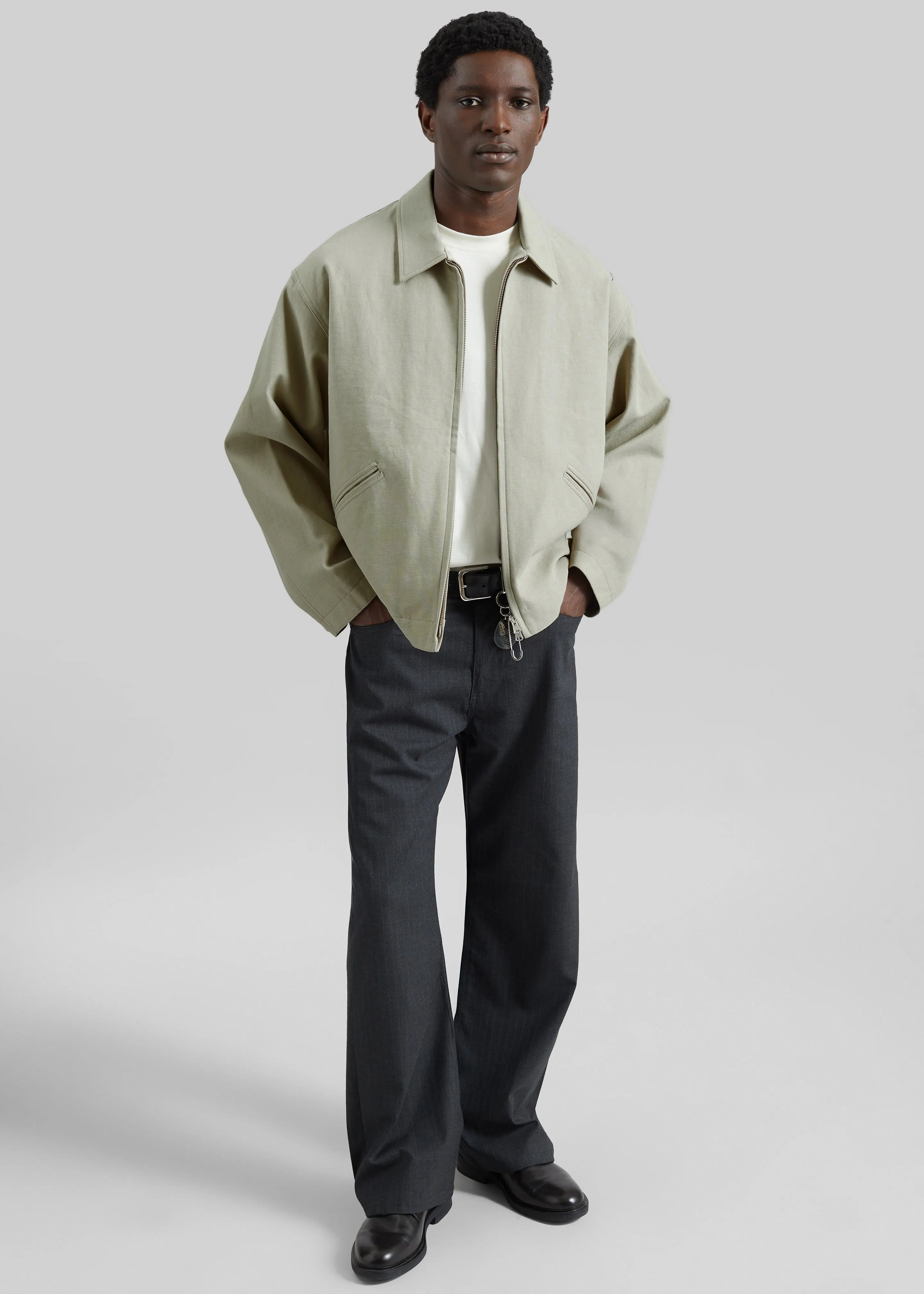 Kenton Cotton Zip Jacket - Beige sold by Frankie Shop product image thumbnail 5