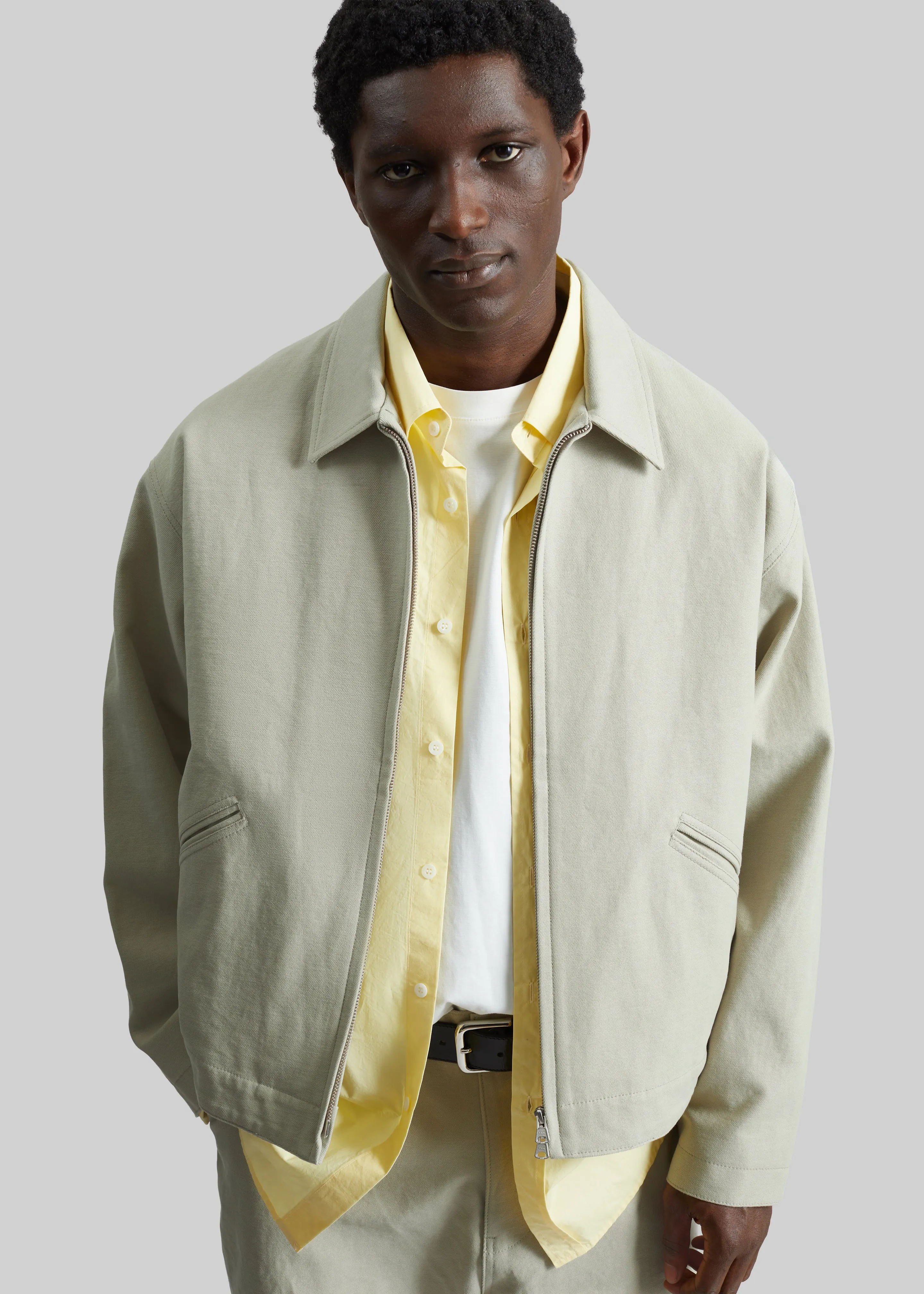 Kenton Cotton Zip Jacket - Beige sold by Frankie Shop product image thumbnail 2