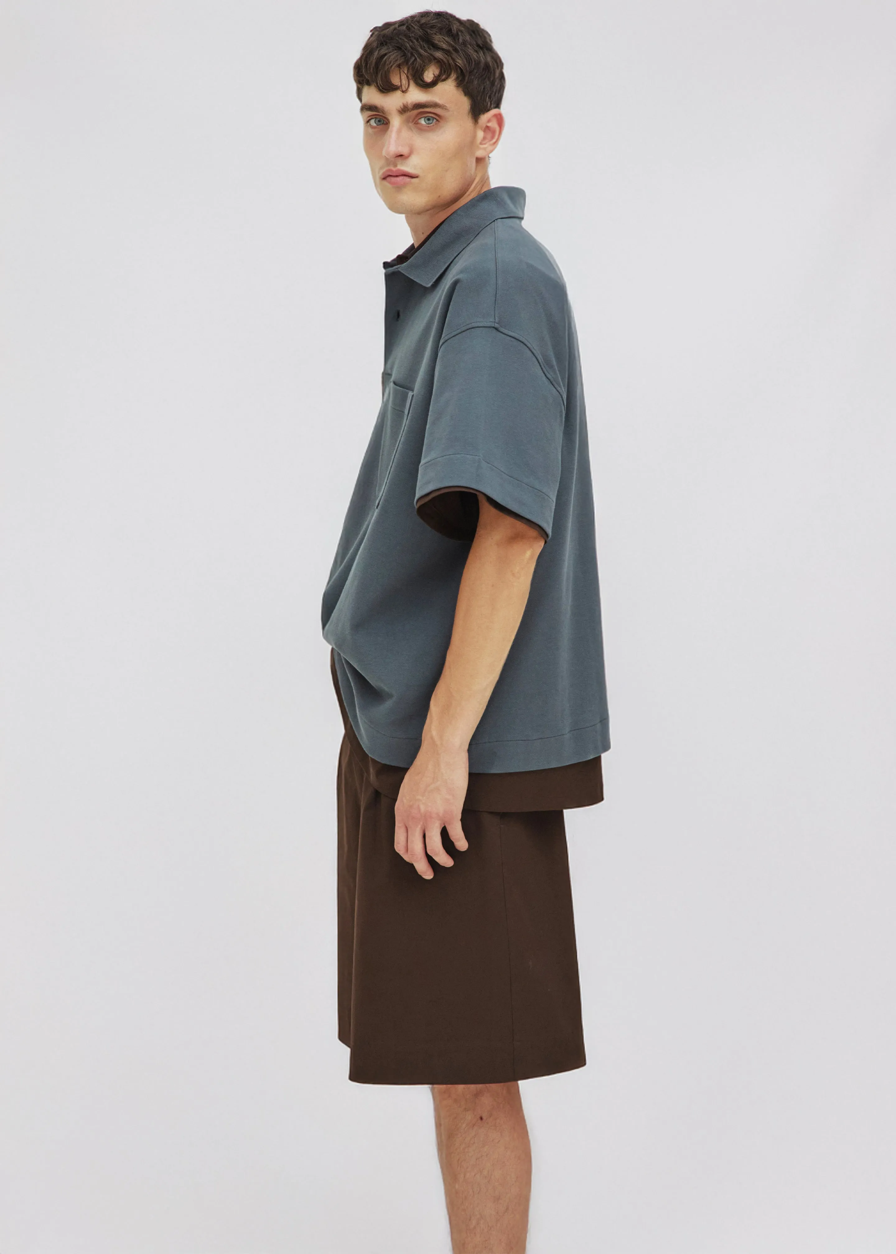 Darkpark Cole Short Sleeved Polo - Grey sold by Frankie Shop product image thumbnail 3