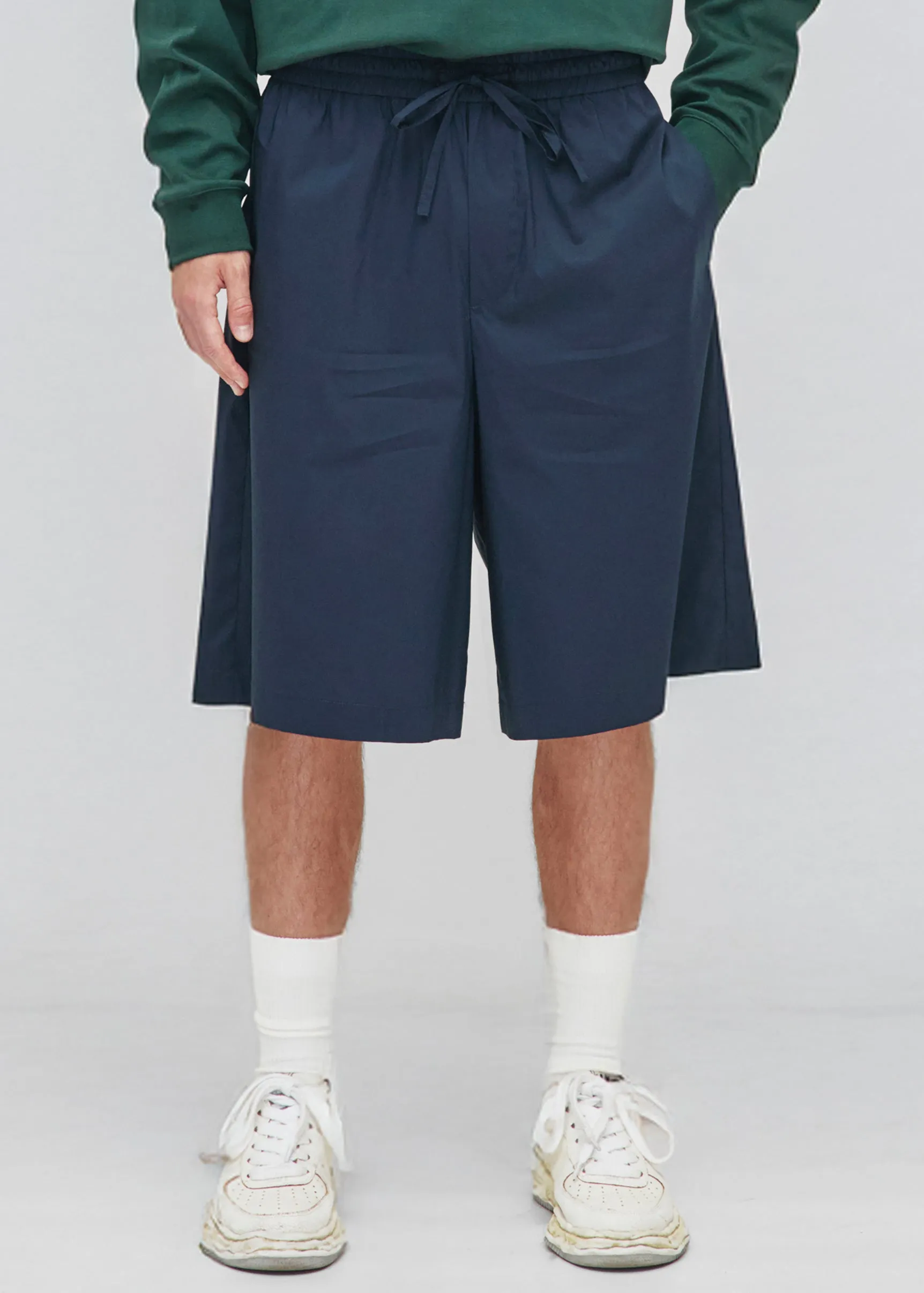 Darkpark Brad Light Weight Popeline Jogger Fit Shorts - Blue Navy sold by Frankie Shop product image thumbnail 2