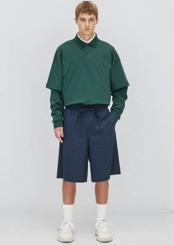 Darkpark Brad Light Weight Popeline Jogger Fit Shorts - Blue Navy made by DARKPARK