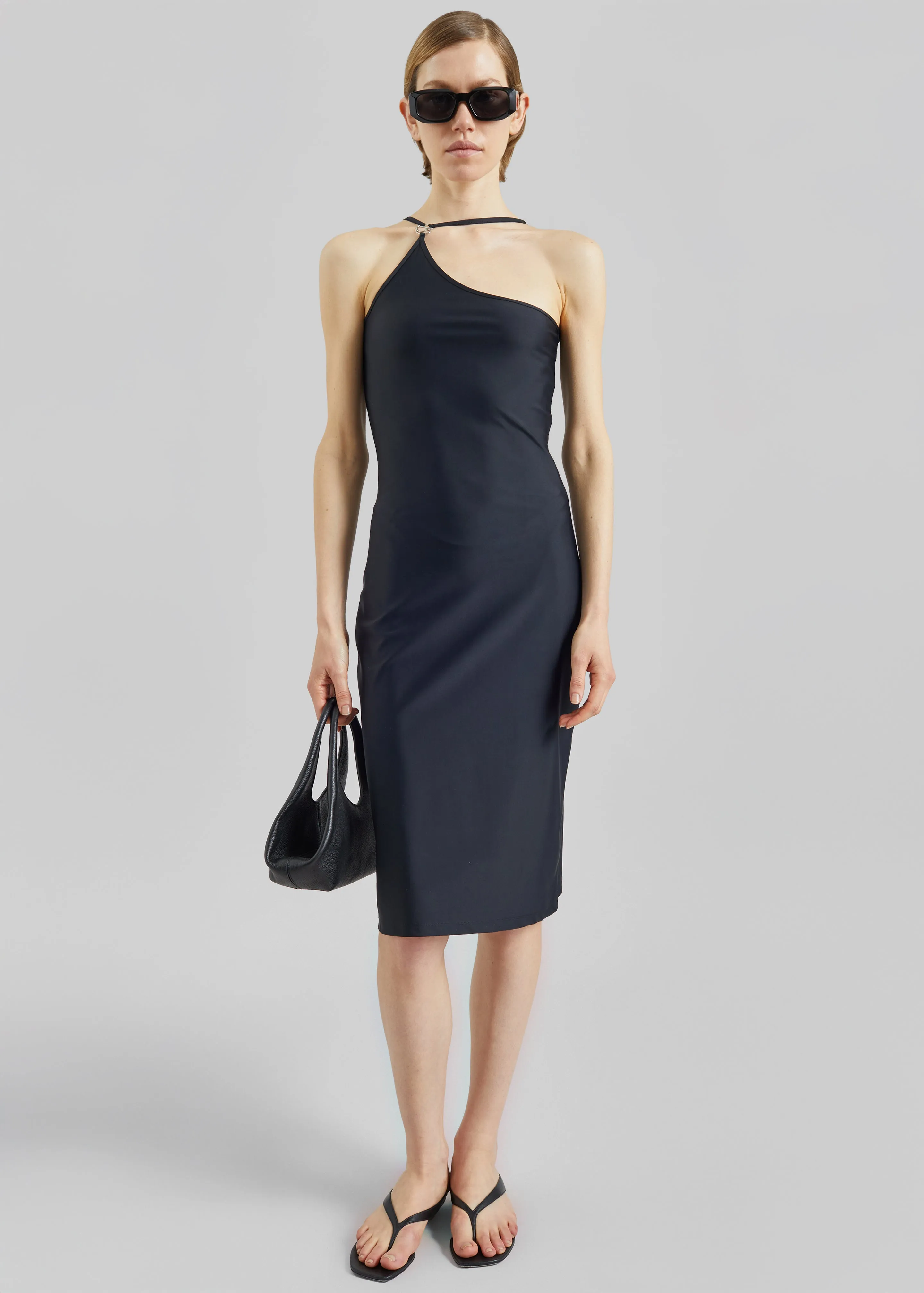 Coperni C-Logo One Shoulder Dress - Black sold by Frankie Shop product image thumbnail 4