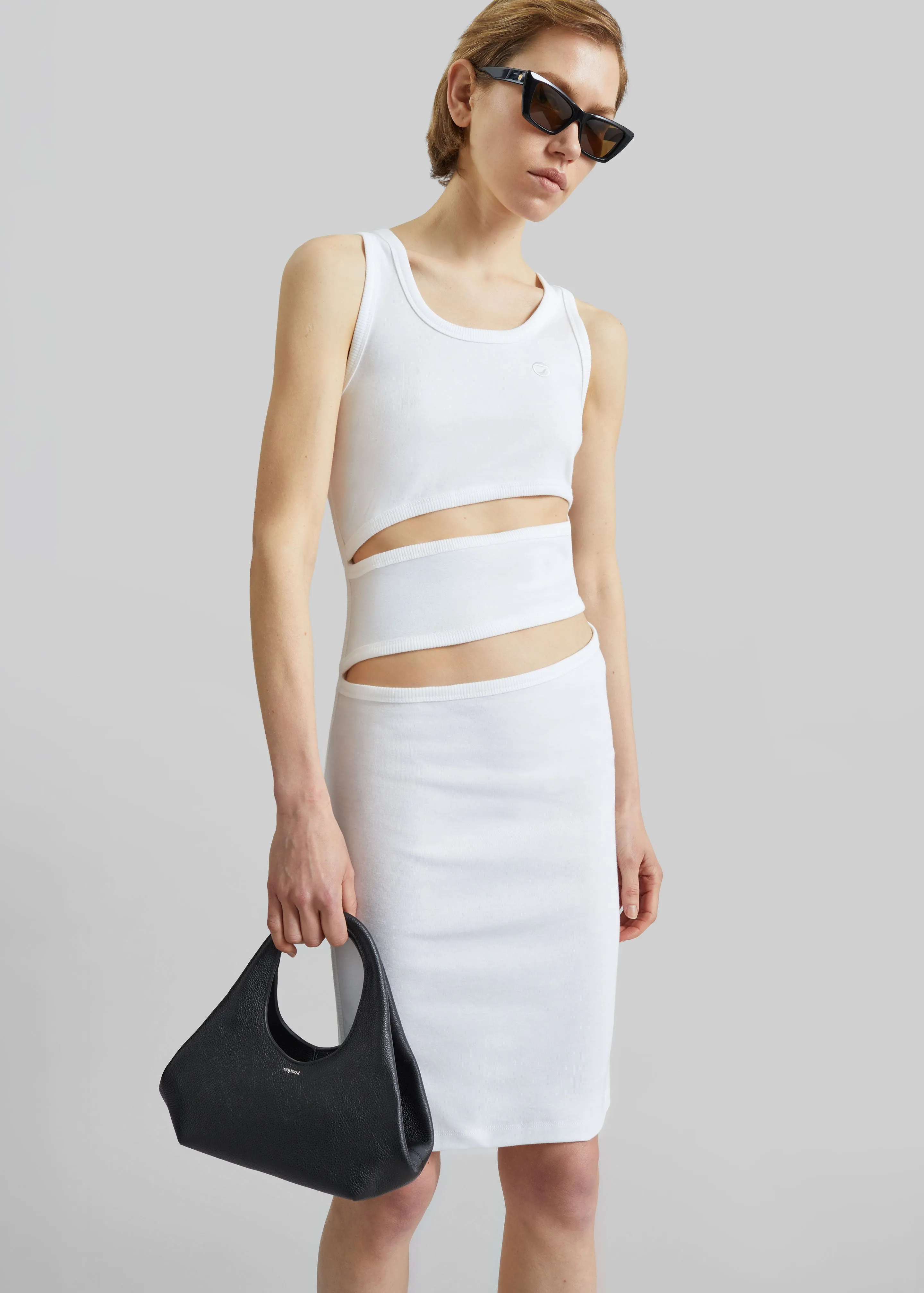 Coperni Spiral Tank Dress - White sold by Frankie Shop