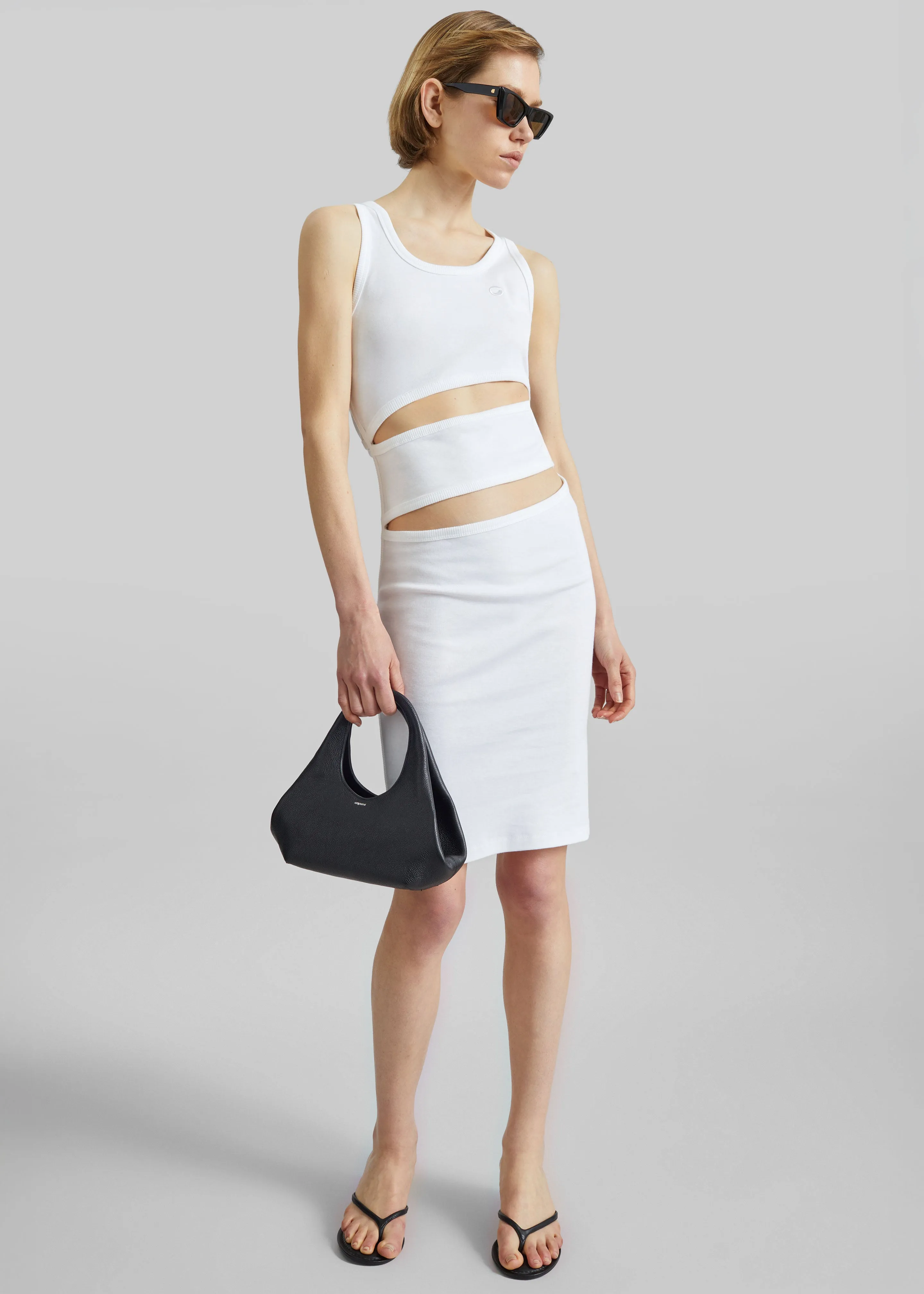 Coperni Spiral Tank Dress - White sold by Frankie Shop product image thumbnail 3
