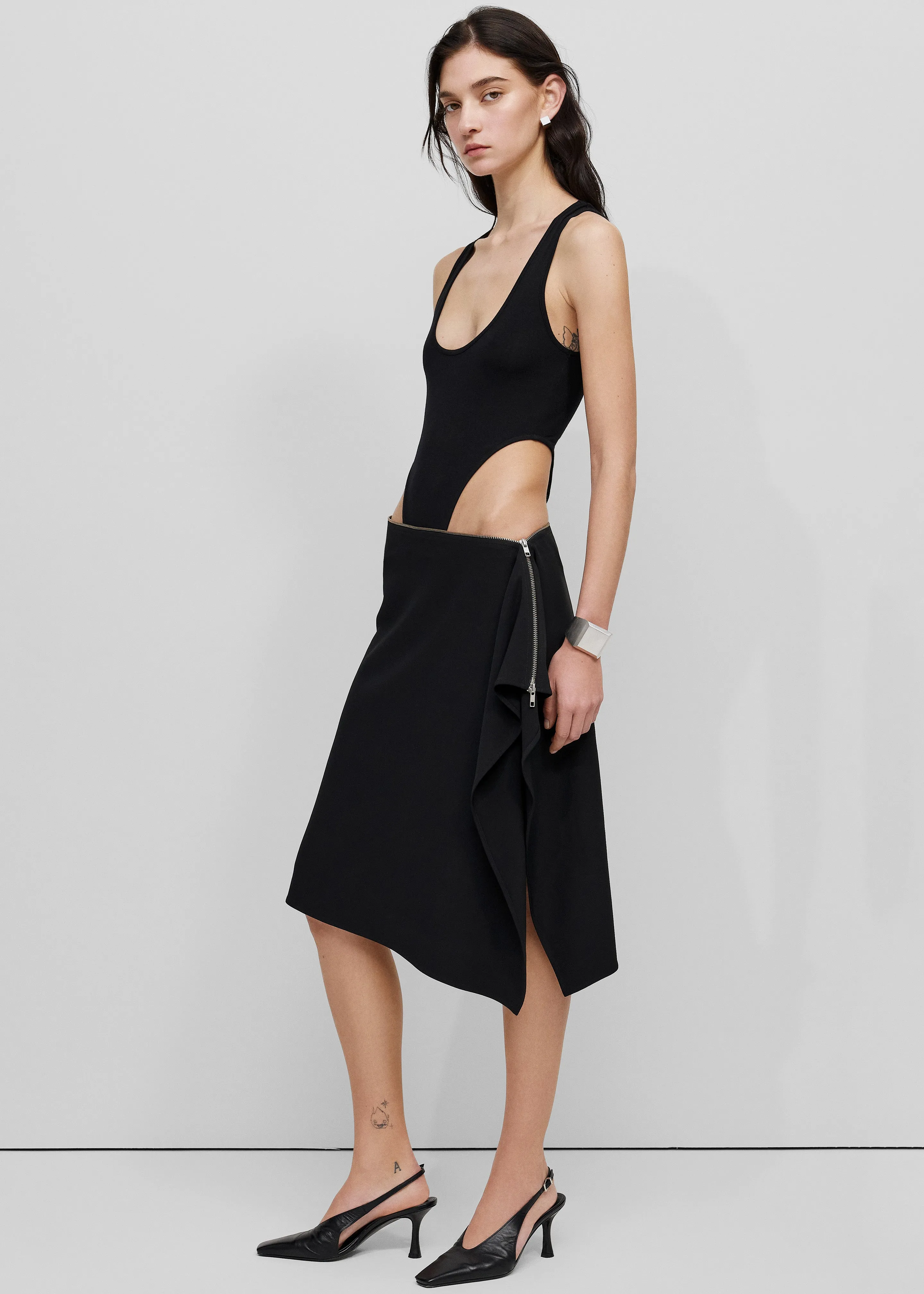 Bevza Square Skirt - Black sold by Frankie Shop product image thumbnail 3