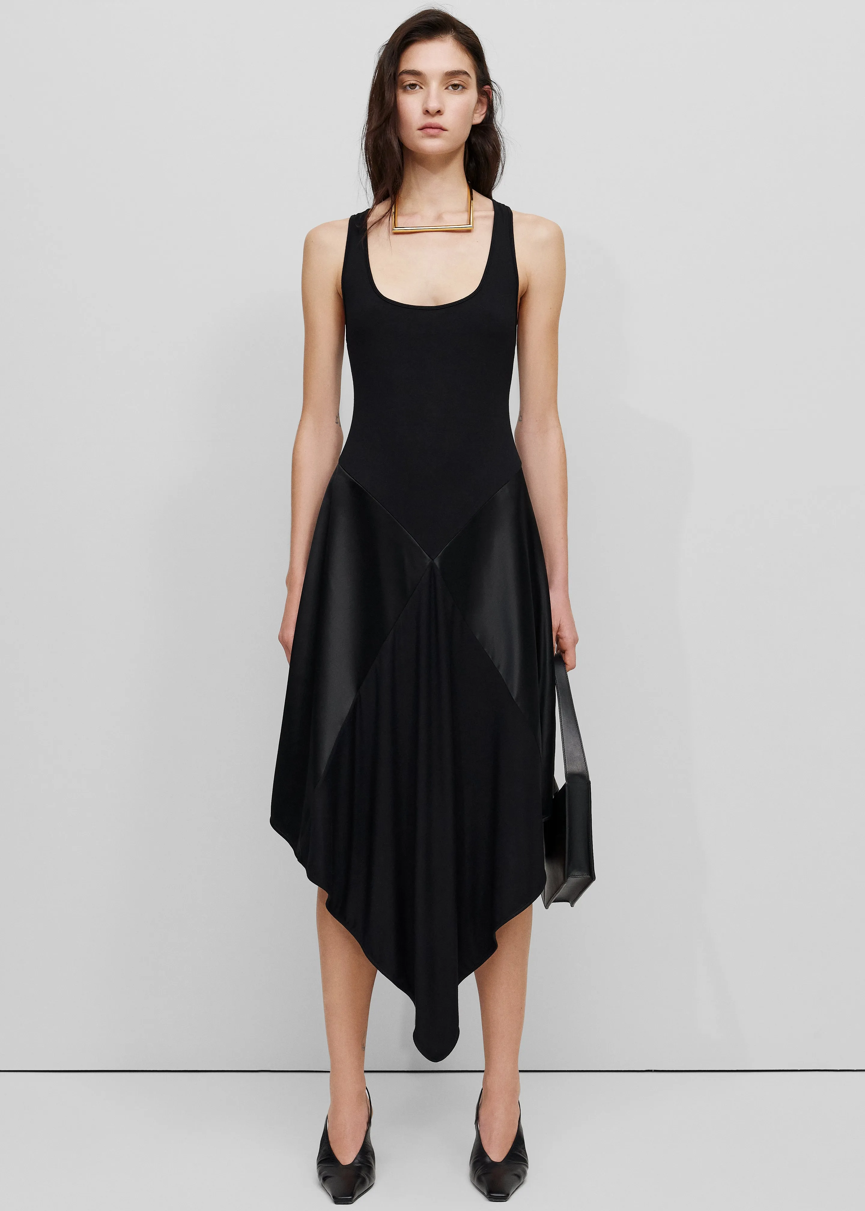 Bevza Square Dress - Black sold by Frankie Shop product image thumbnail 3