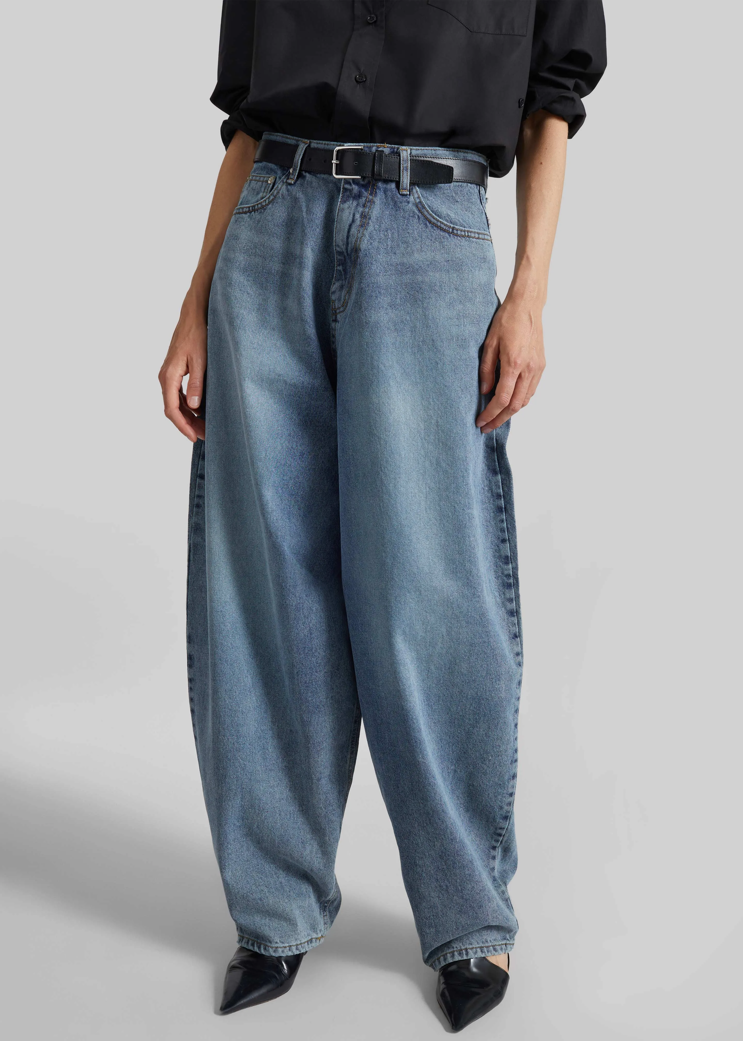 Elga Barrel Leg Jeans - Medium Wash sold by Frankie Shop product image thumbnail 2