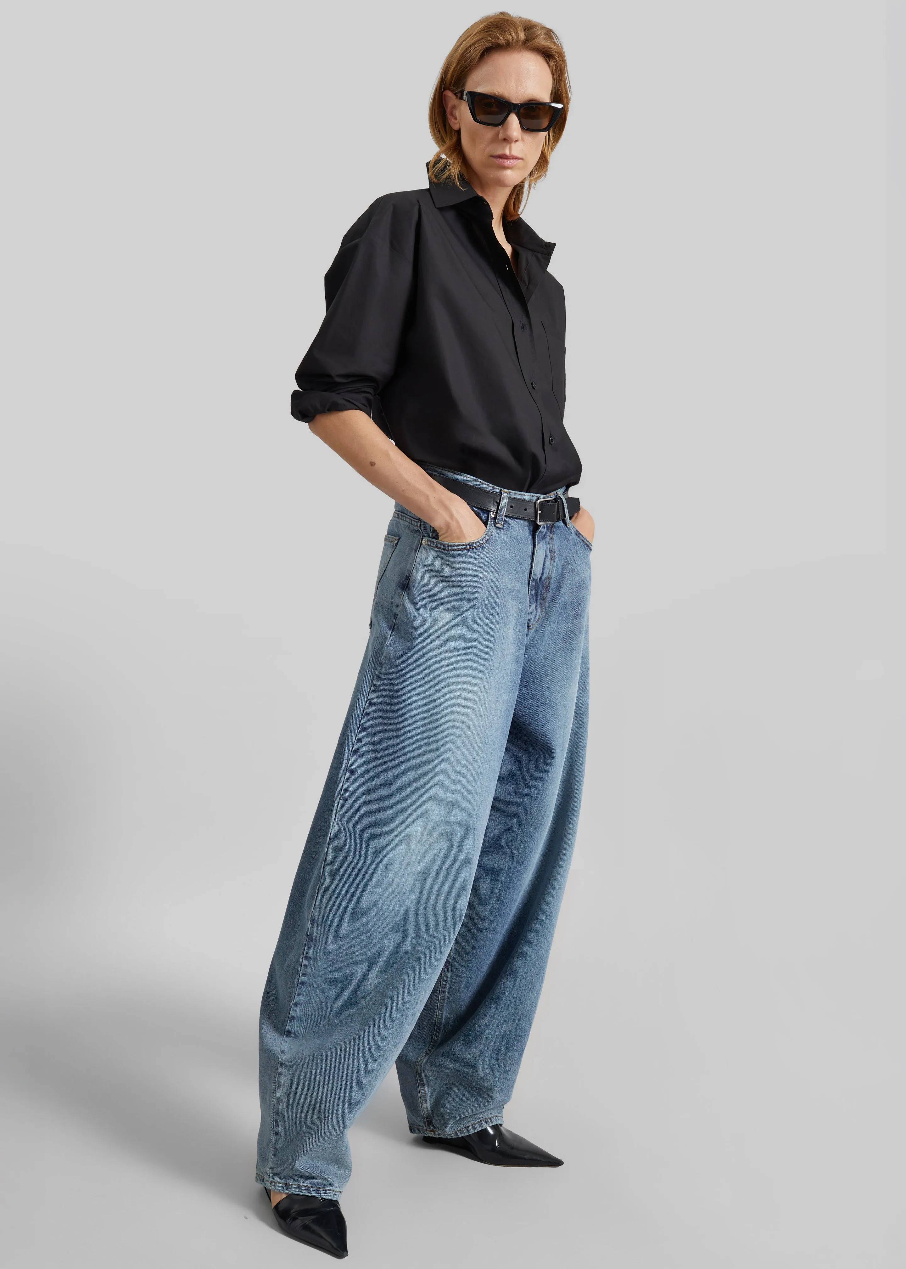 Elga Barrel Leg Jeans - Medium Wash sold by Frankie Shop product image thumbnail 4