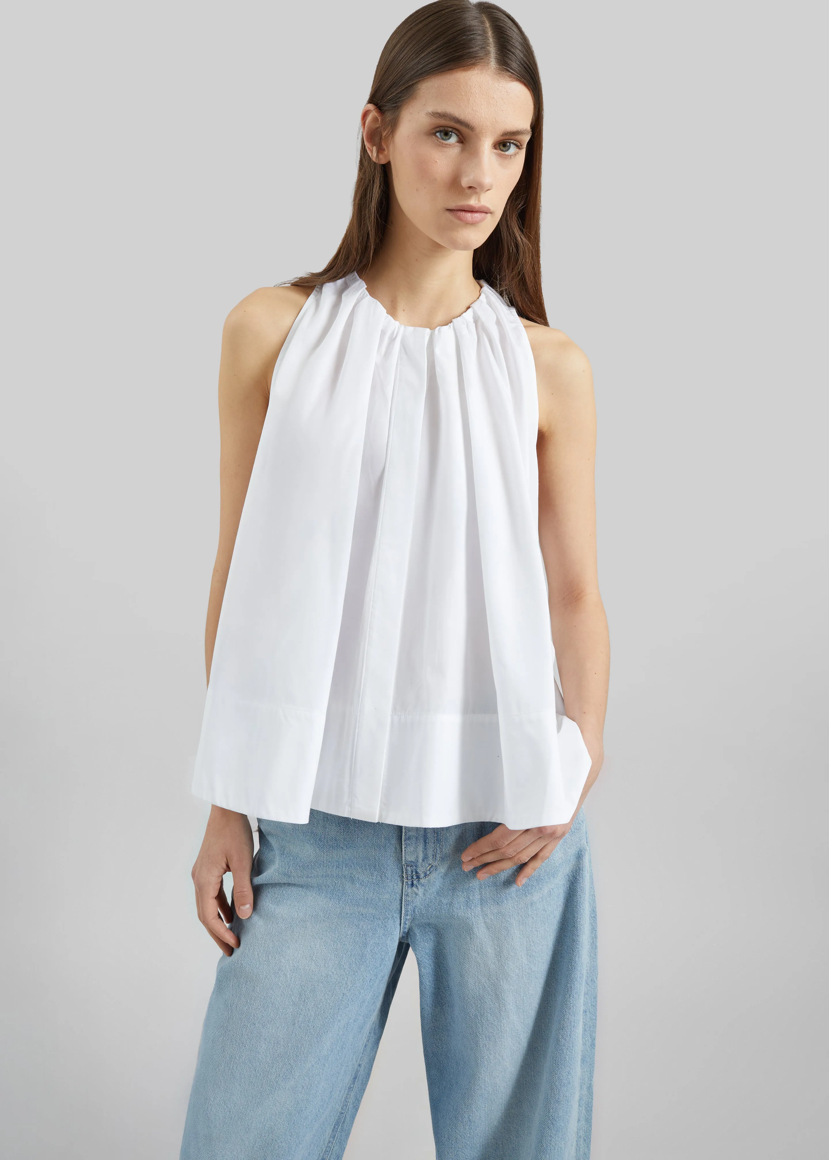 CO Gathered Tunic Shirt - White sold by Frankie Shop product image thumbnail 3