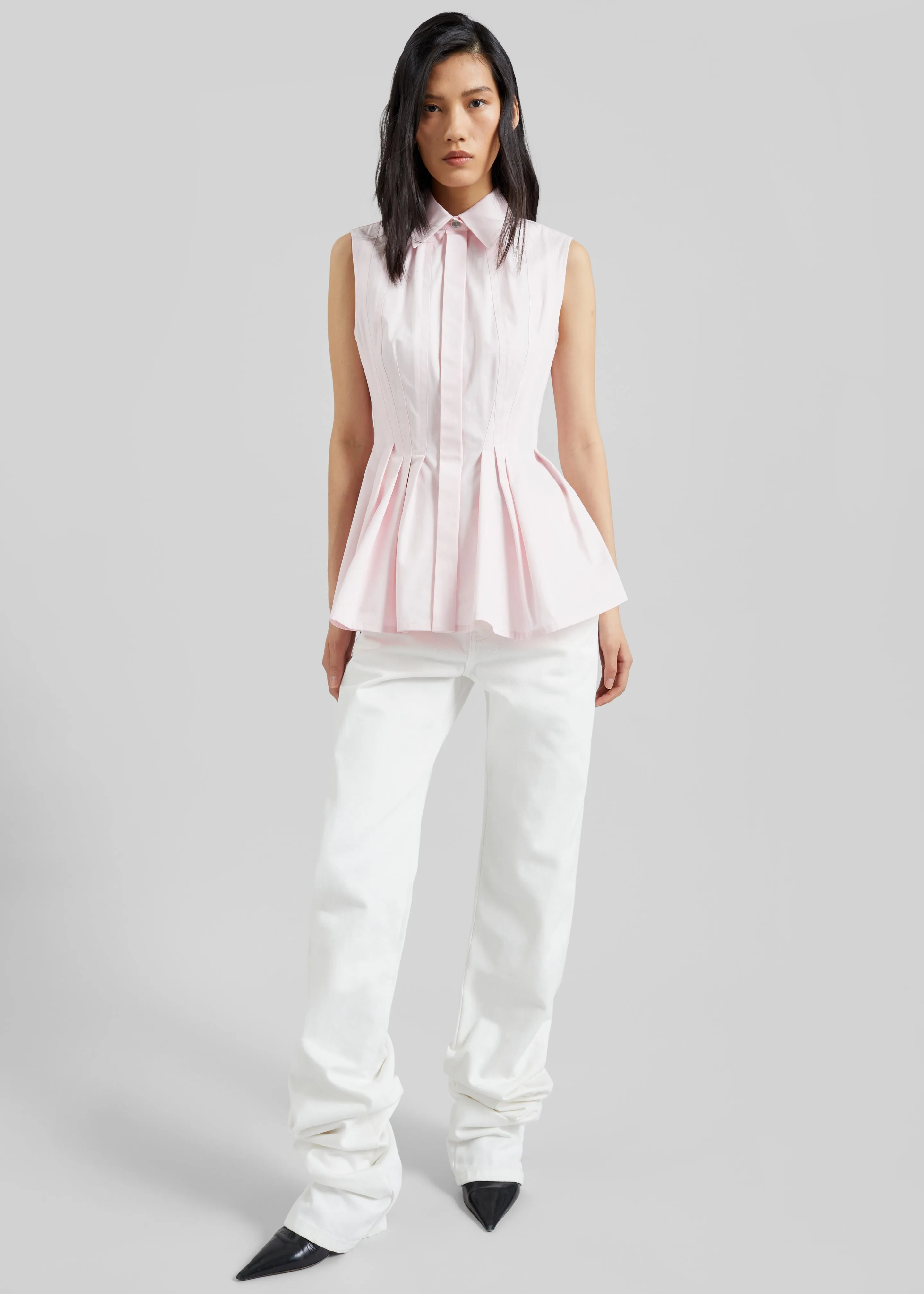 Sportmax Certosa Sleeveless Top - Pink sold by Frankie Shop product image thumbnail 3