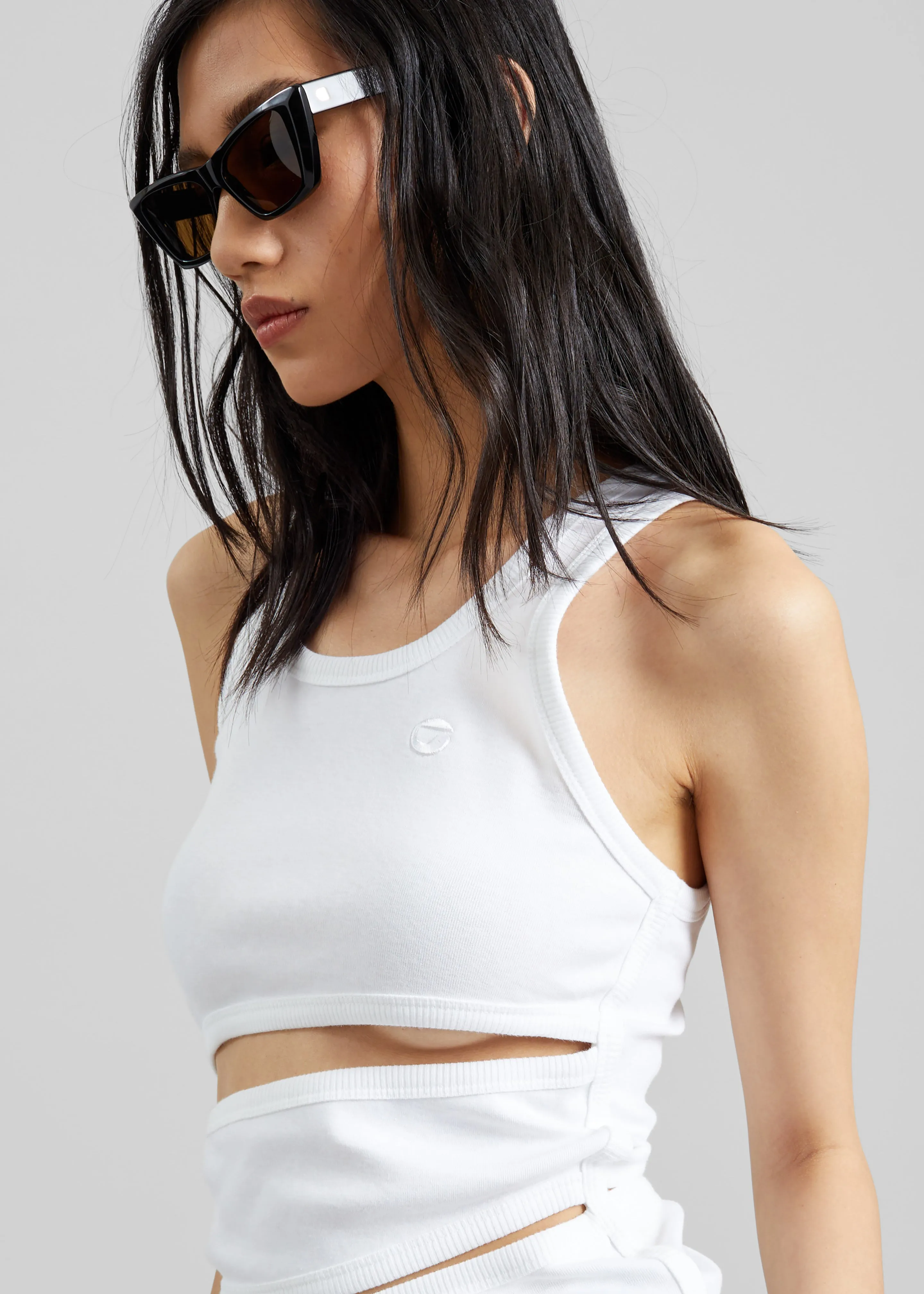 Coperni Spiral Tank Top - White sold by Frankie Shop product image thumbnail 3