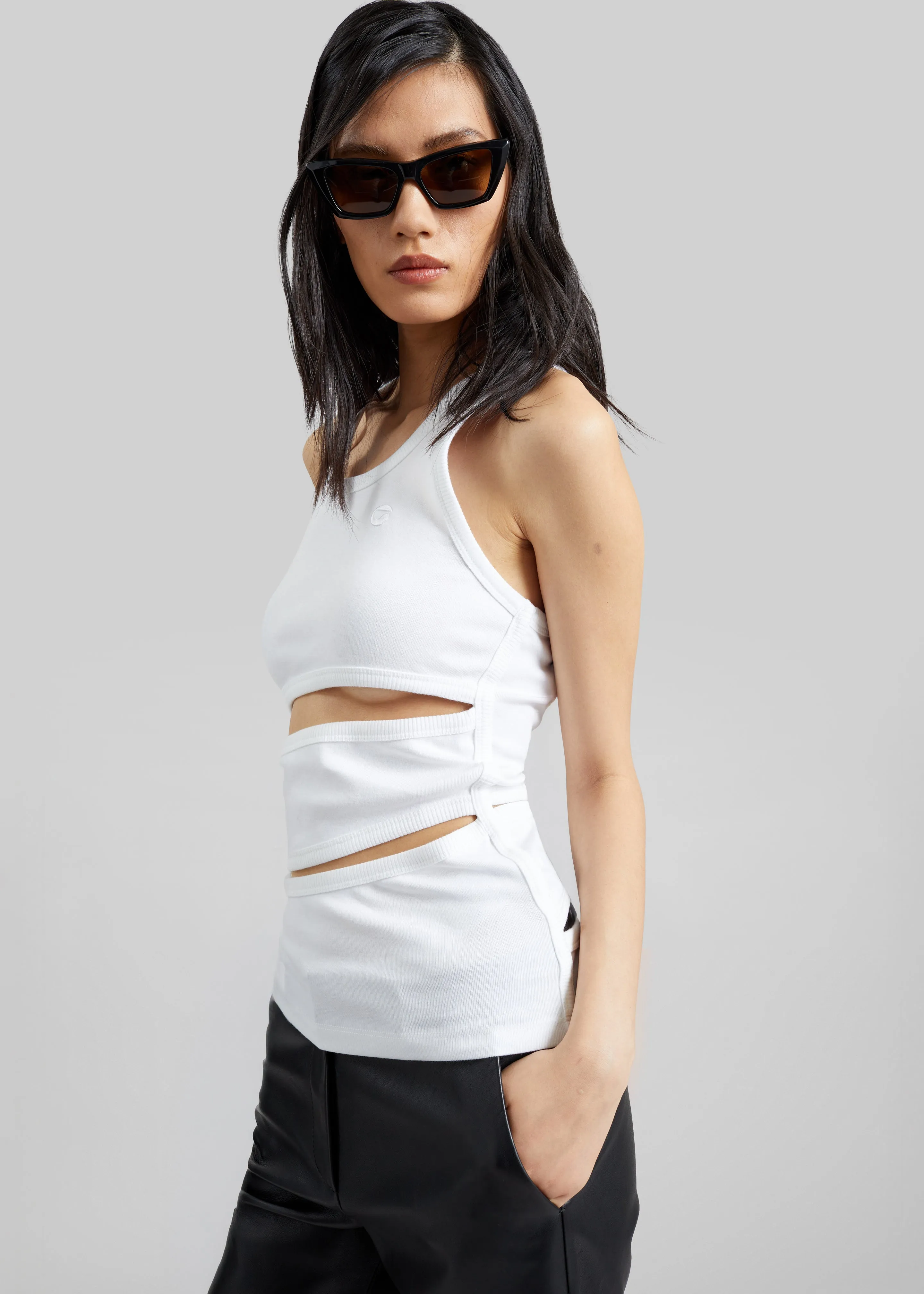 Coperni Spiral Tank Top - White sold by Frankie Shop product image thumbnail 2