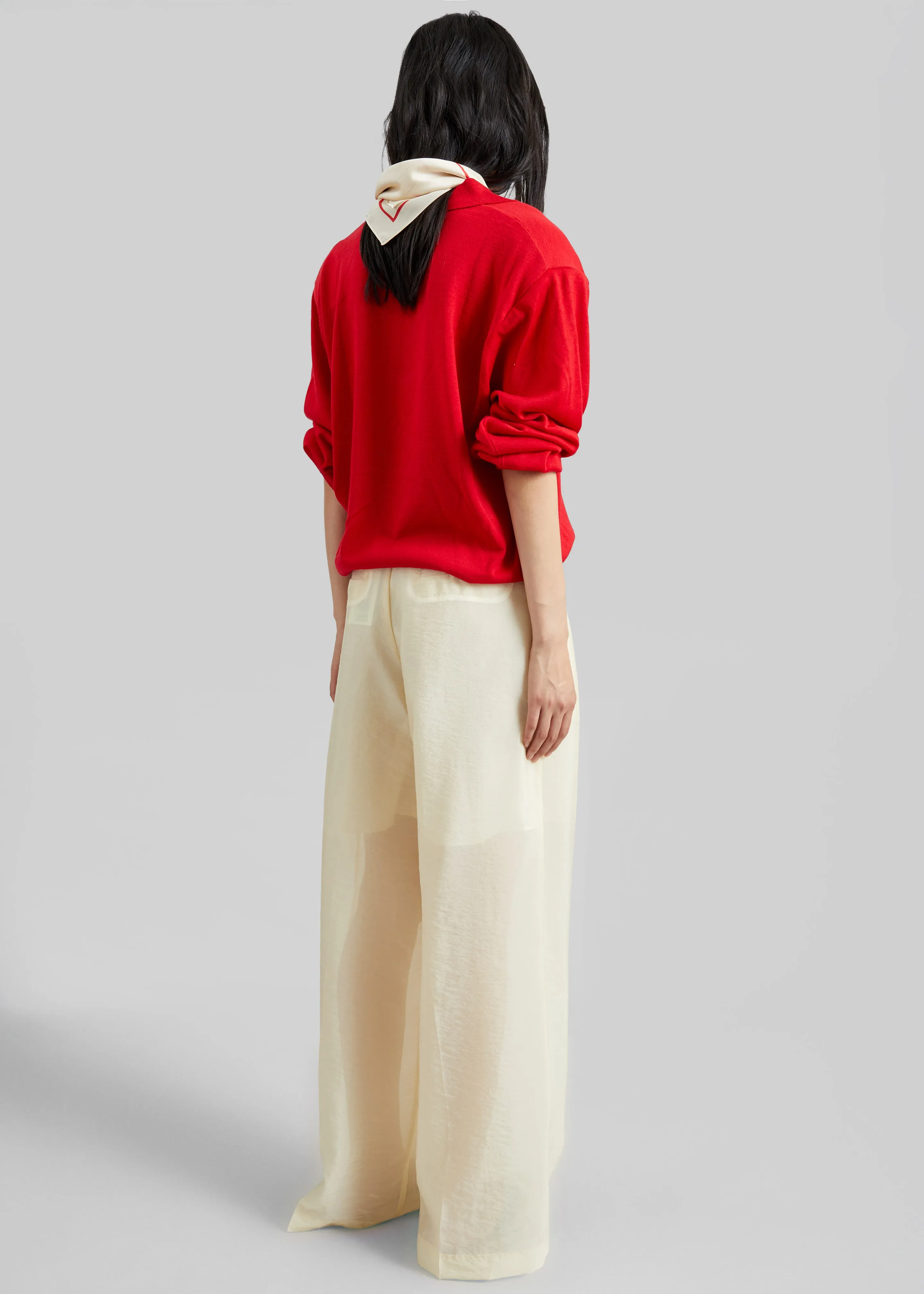Avallon Padded Knit Polo - Red sold by Frankie Shop product image thumbnail 5