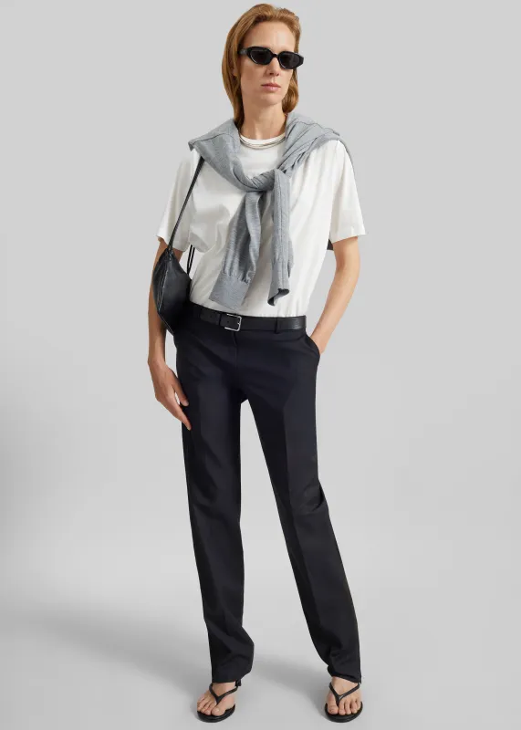 Nantes Straight Trousers - Black made by Frankie Shop