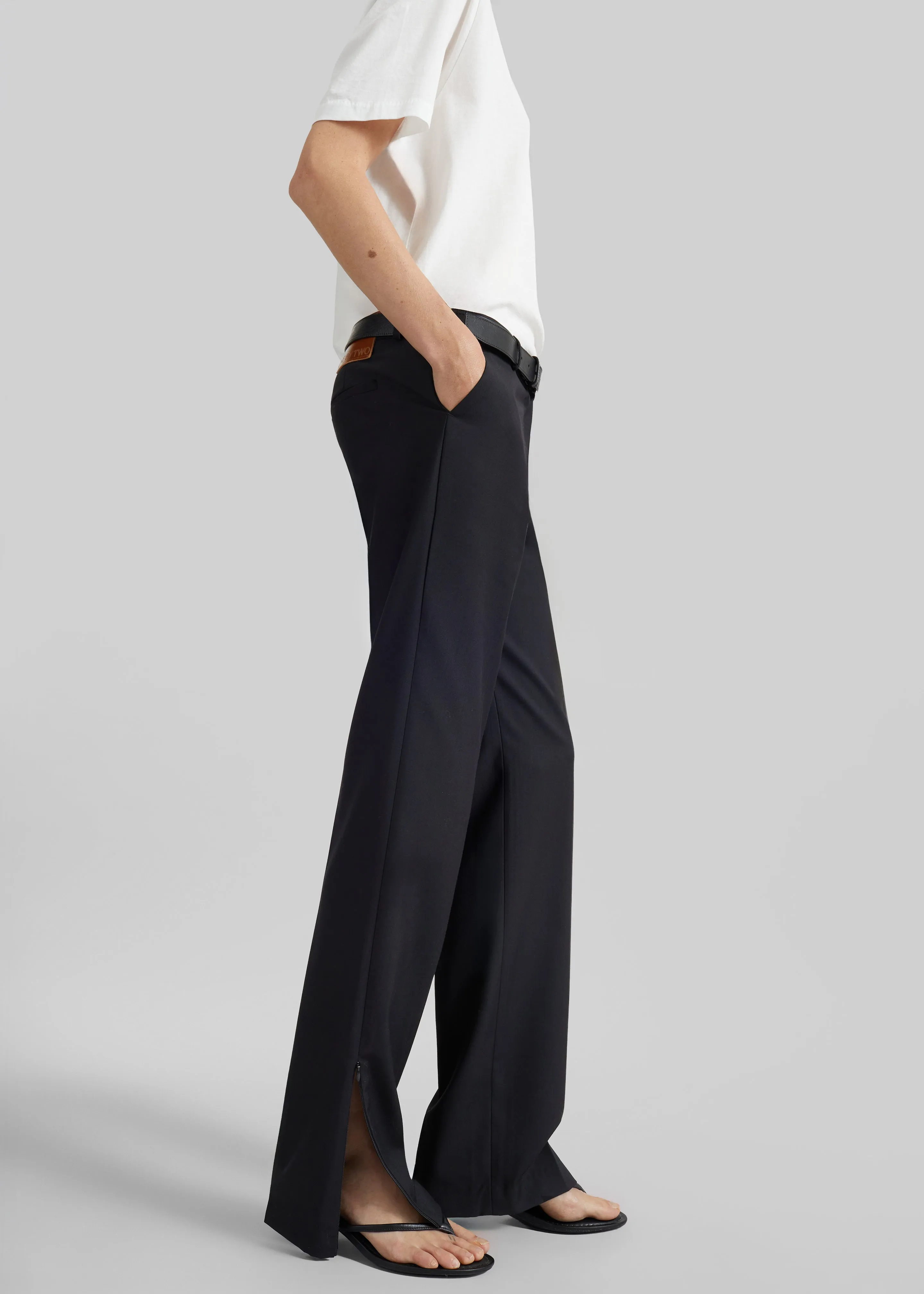 Nantes Straight Trousers - Black sold by Frankie Shop product image thumbnail 2