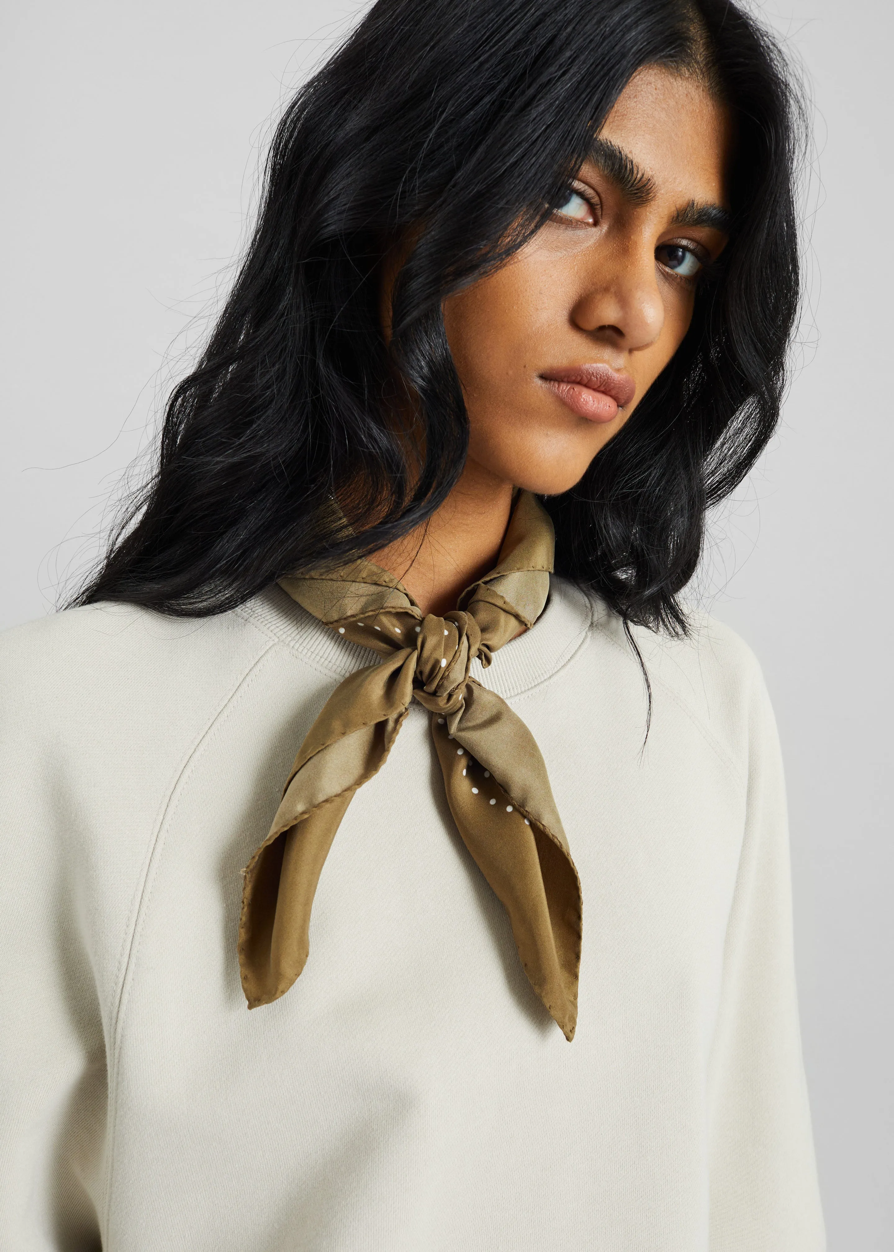 Kenitra Balloon Sleeve Sweatshirt - Beige sold by Frankie Shop product image thumbnail 3