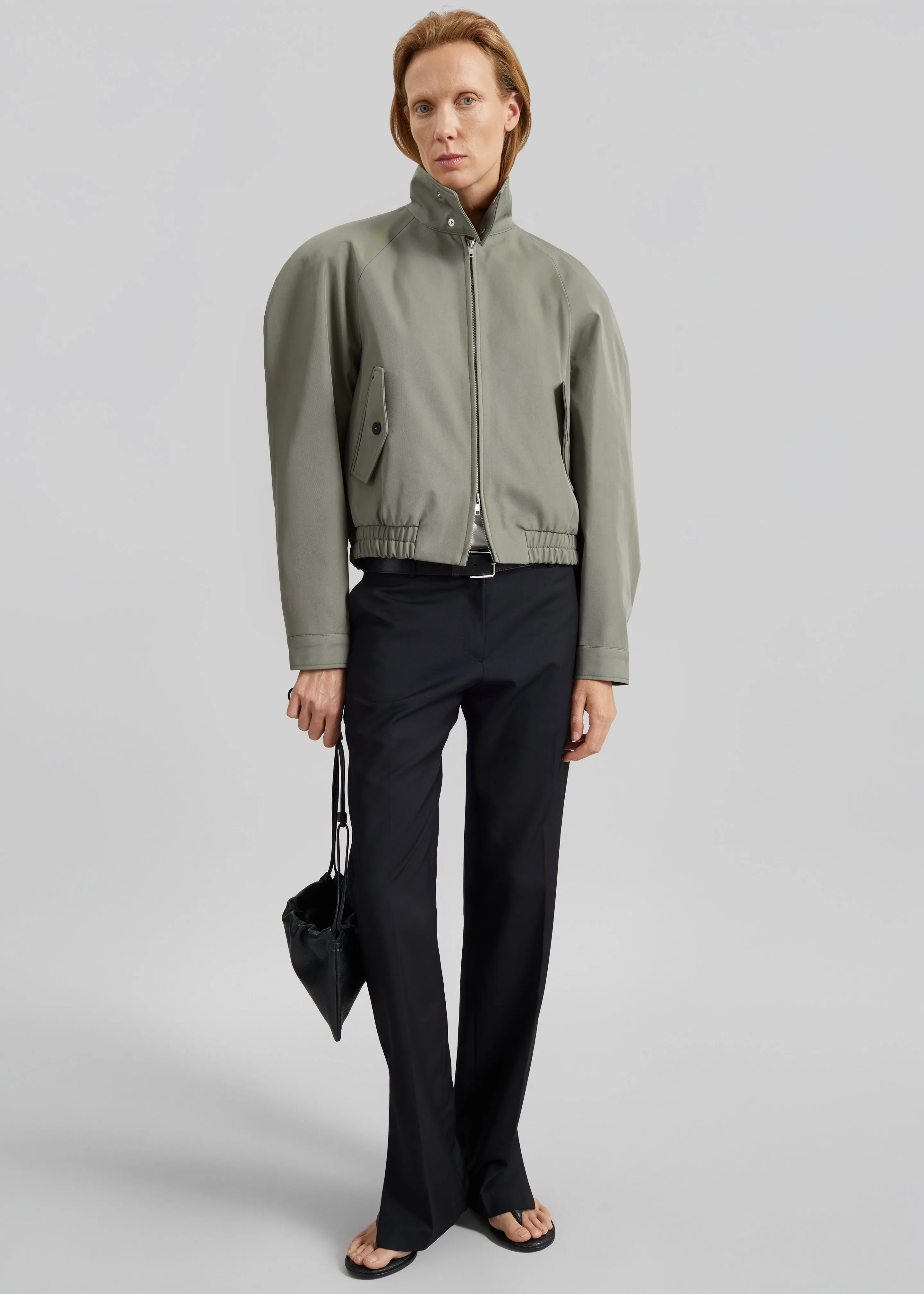 Rennes Curved Blouson Jacket - Sage sold by Frankie Shop product image thumbnail 5