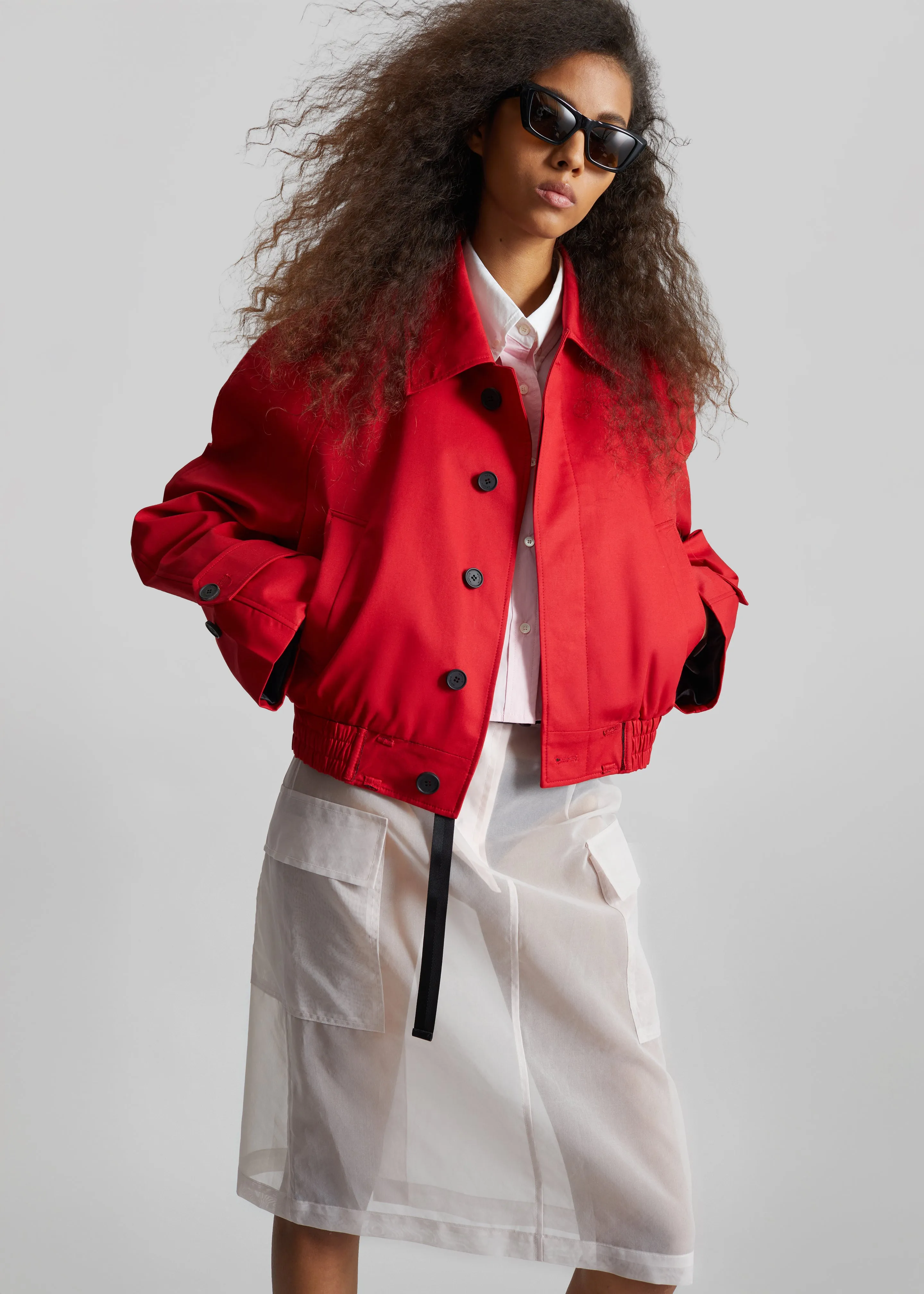 Turenne Curved Jacket - Red sold by Frankie Shop product image thumbnail 3
