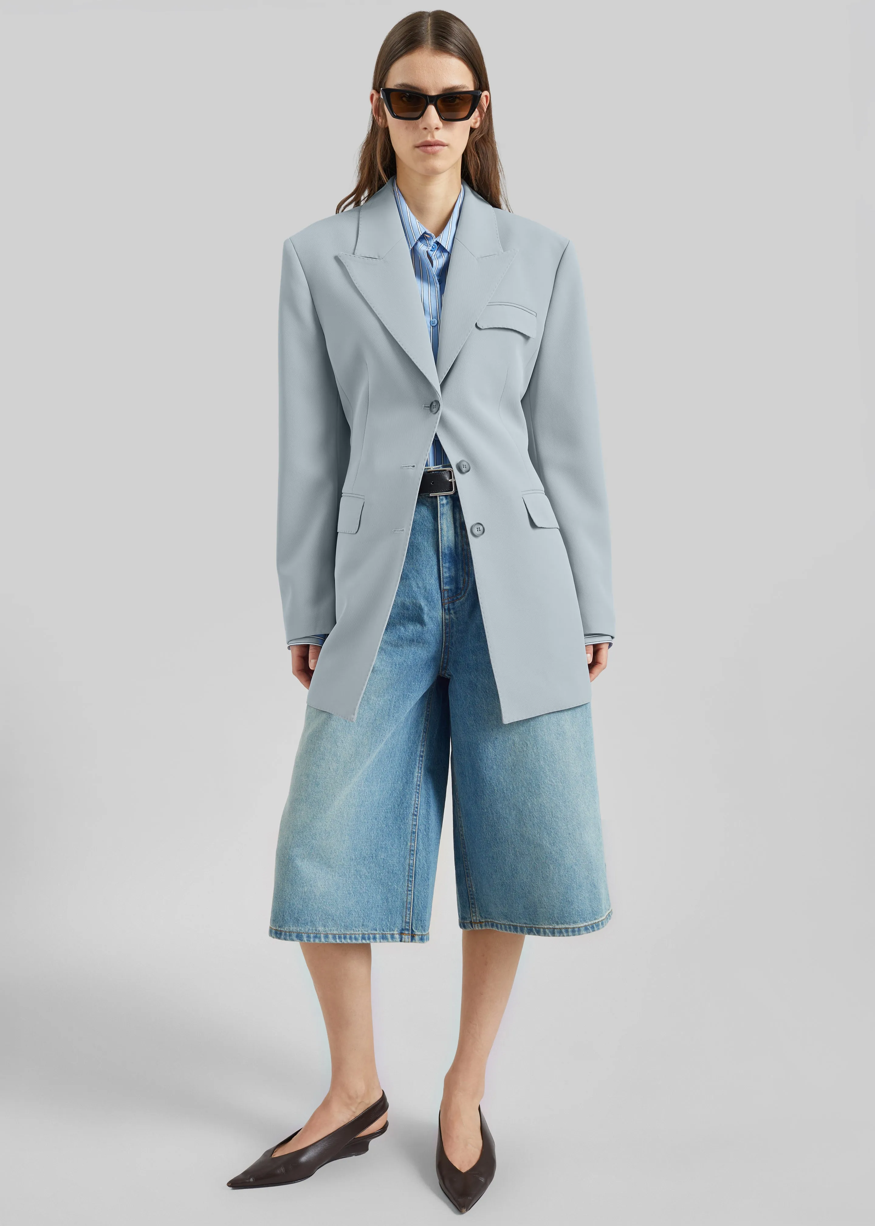 Duved Cinched Blazer - Slate Grey sold by Frankie Shop product image thumbnail 3
