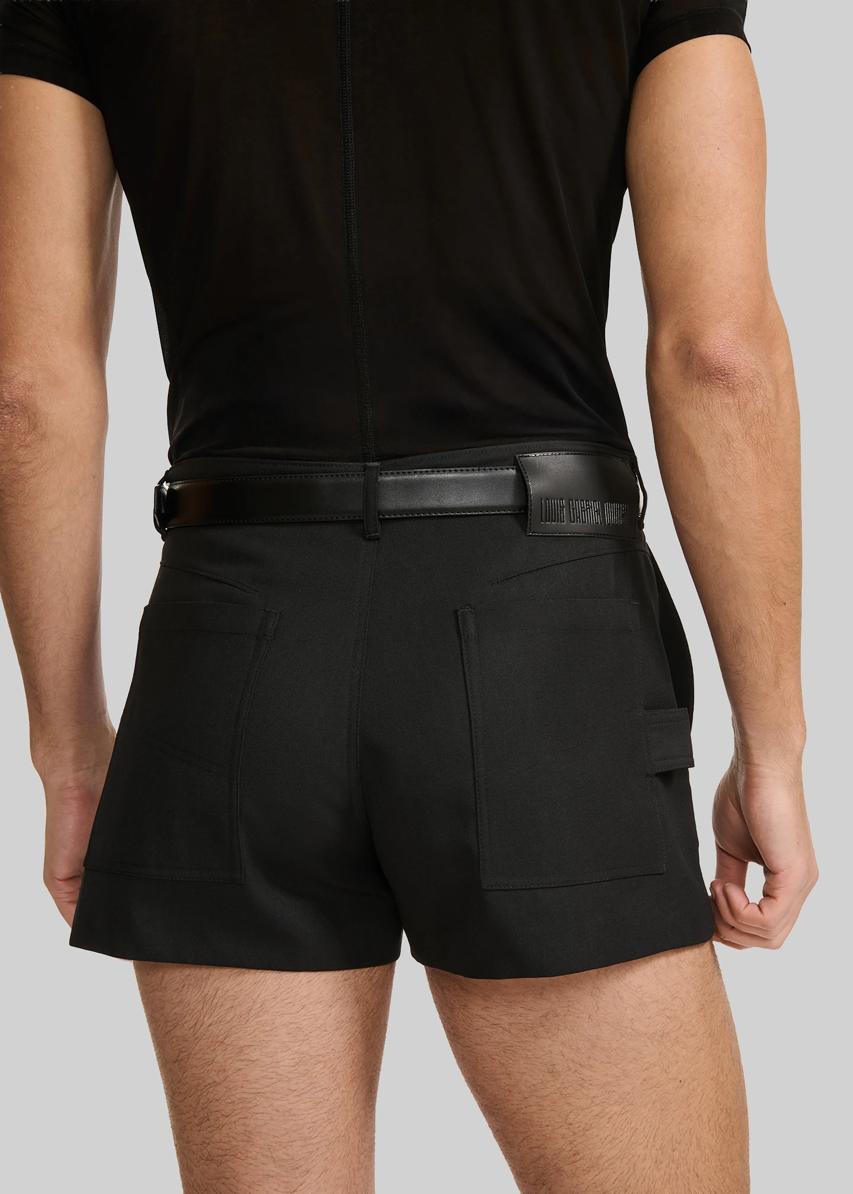 Louis Gabriel Nouchi Wool Suit Shorts - Black sold by Frankie Shop product image thumbnail 5