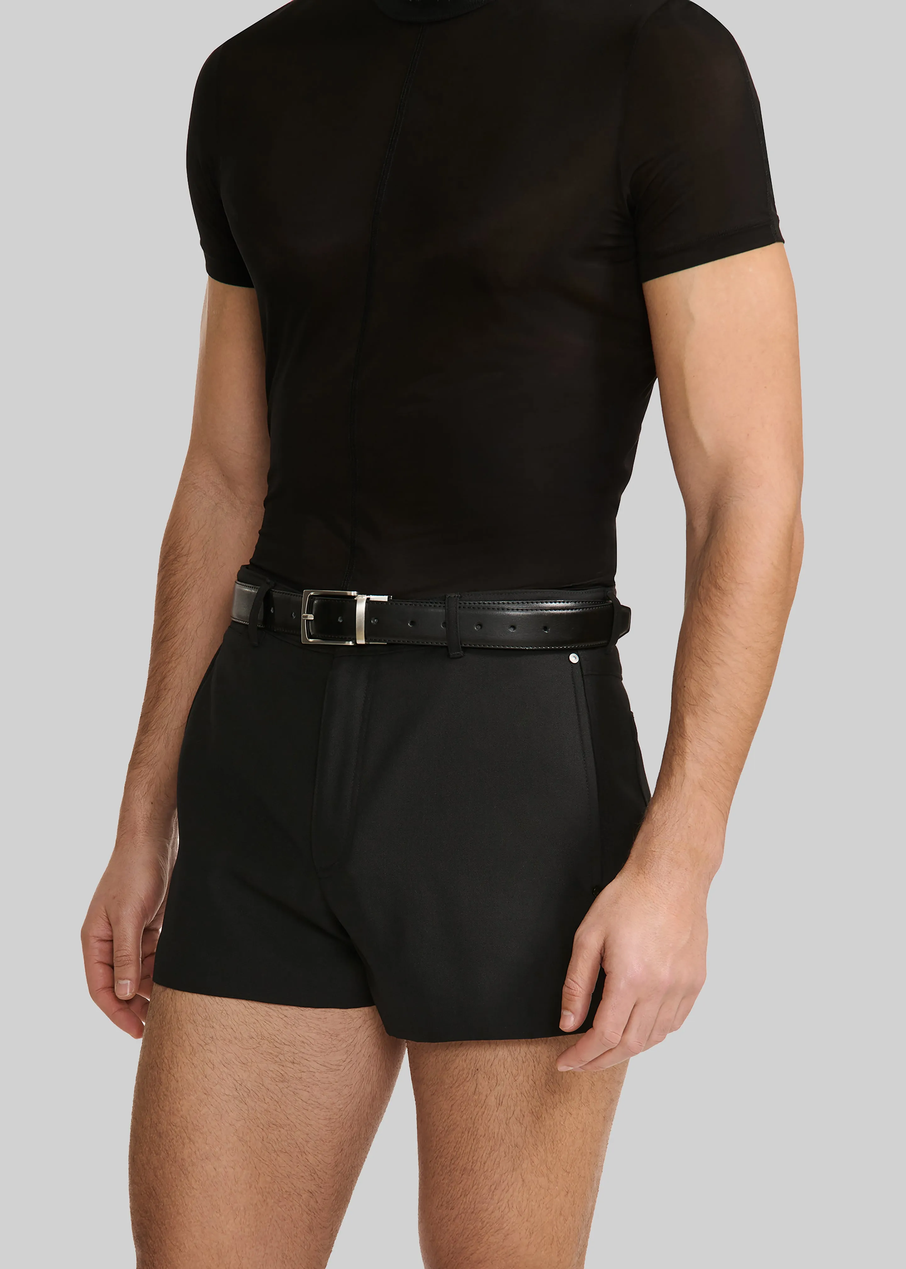 Louis Gabriel Nouchi Wool Suit Shorts - Black sold by Frankie Shop product image thumbnail 3