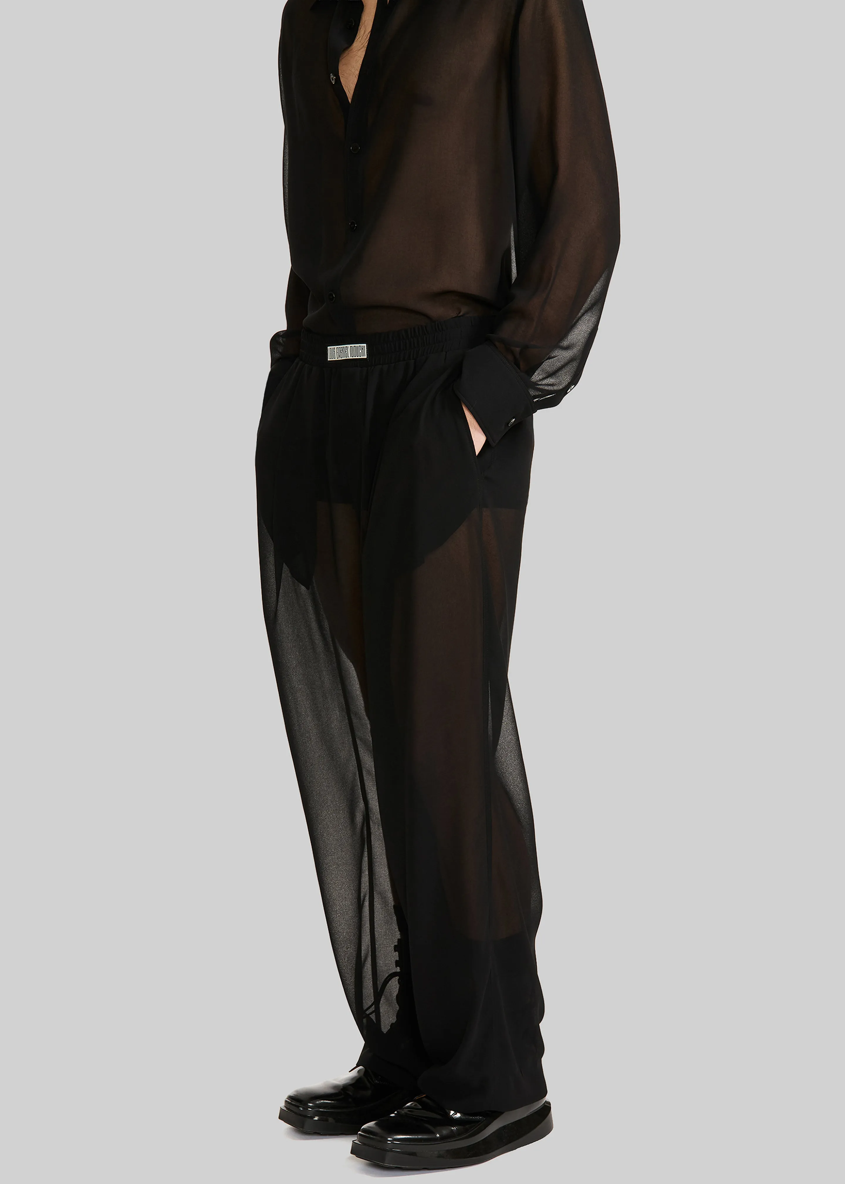 Louis Gabriel Nouchi Large Jogging Pants - Black sold by Frankie Shop product image thumbnail 2