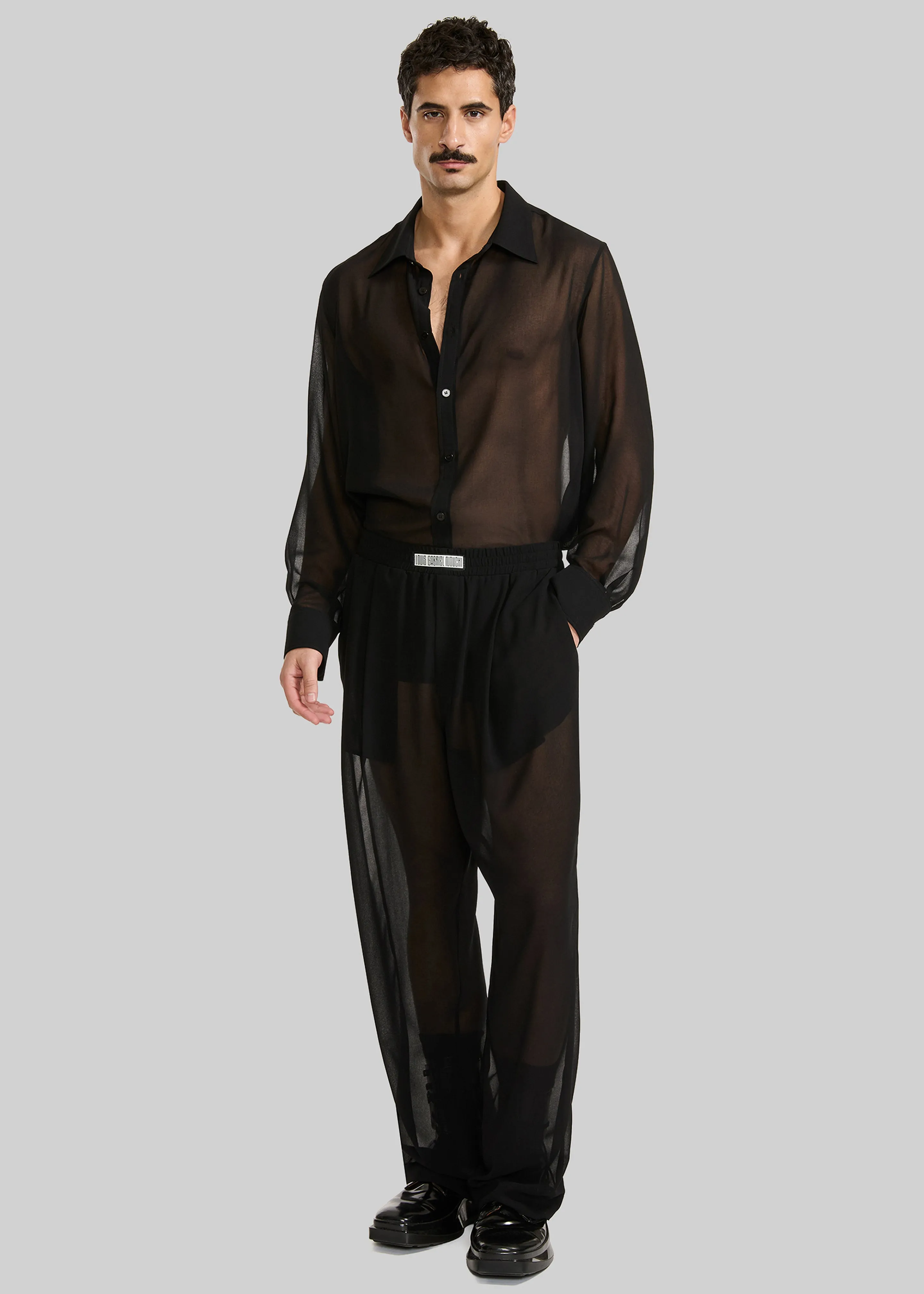 Louis Gabriel Nouchi Large Jogging Pants - Black sold by Frankie Shop