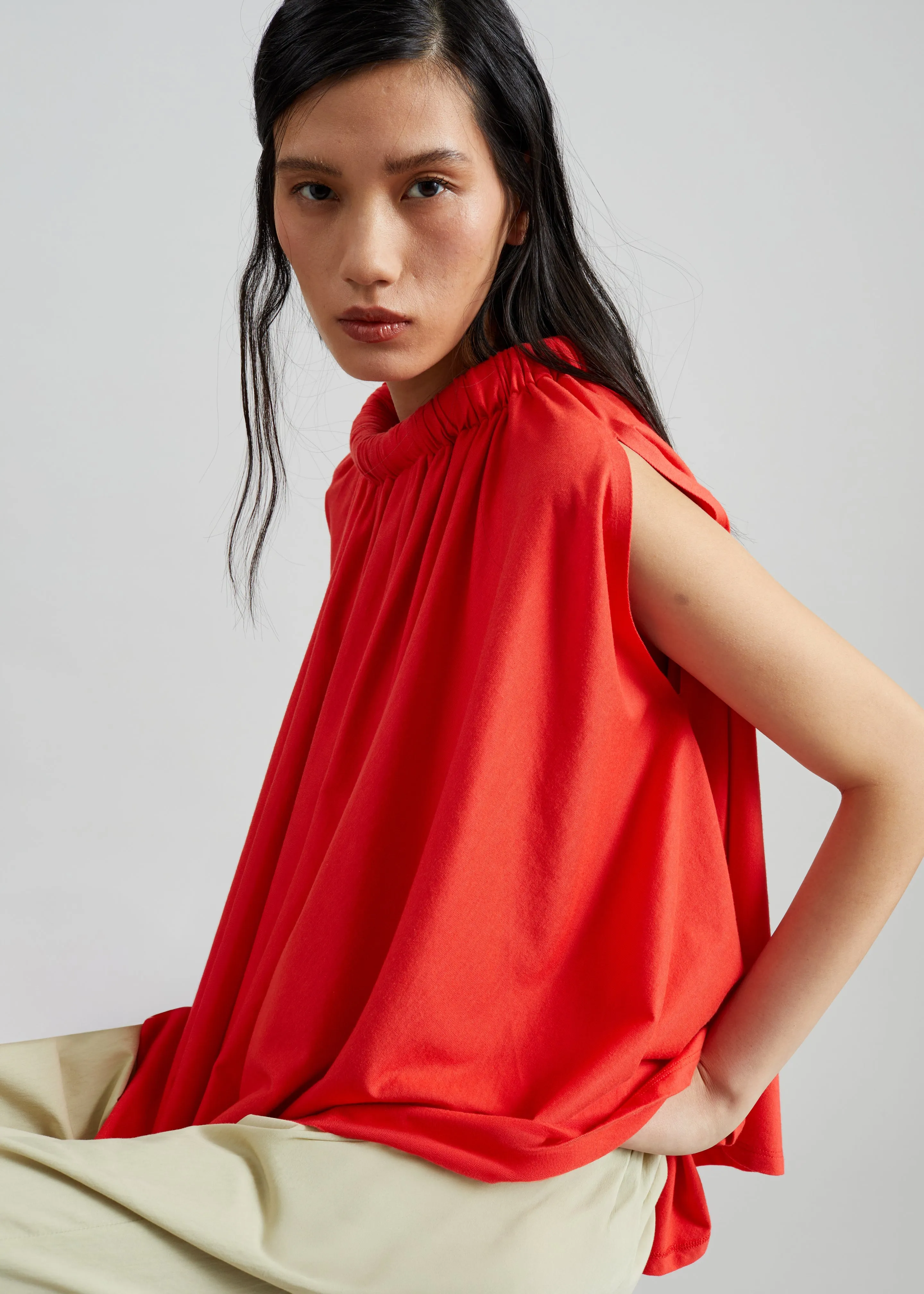 Coperni Circle Top - Red sold by Frankie Shop product image thumbnail 4
