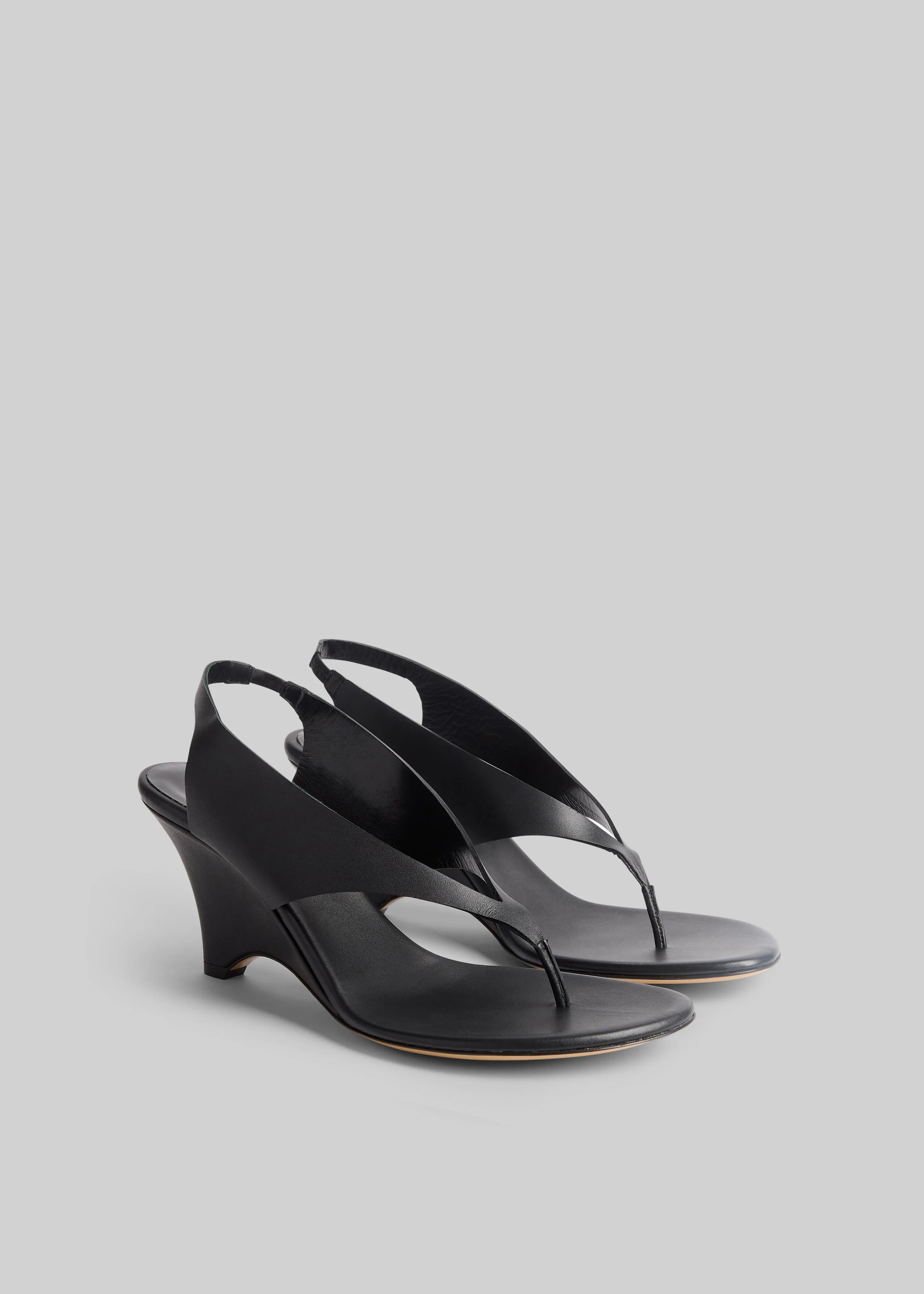 Le Monde Beryl Langley Thong Wedges - Black sold by Frankie Shop