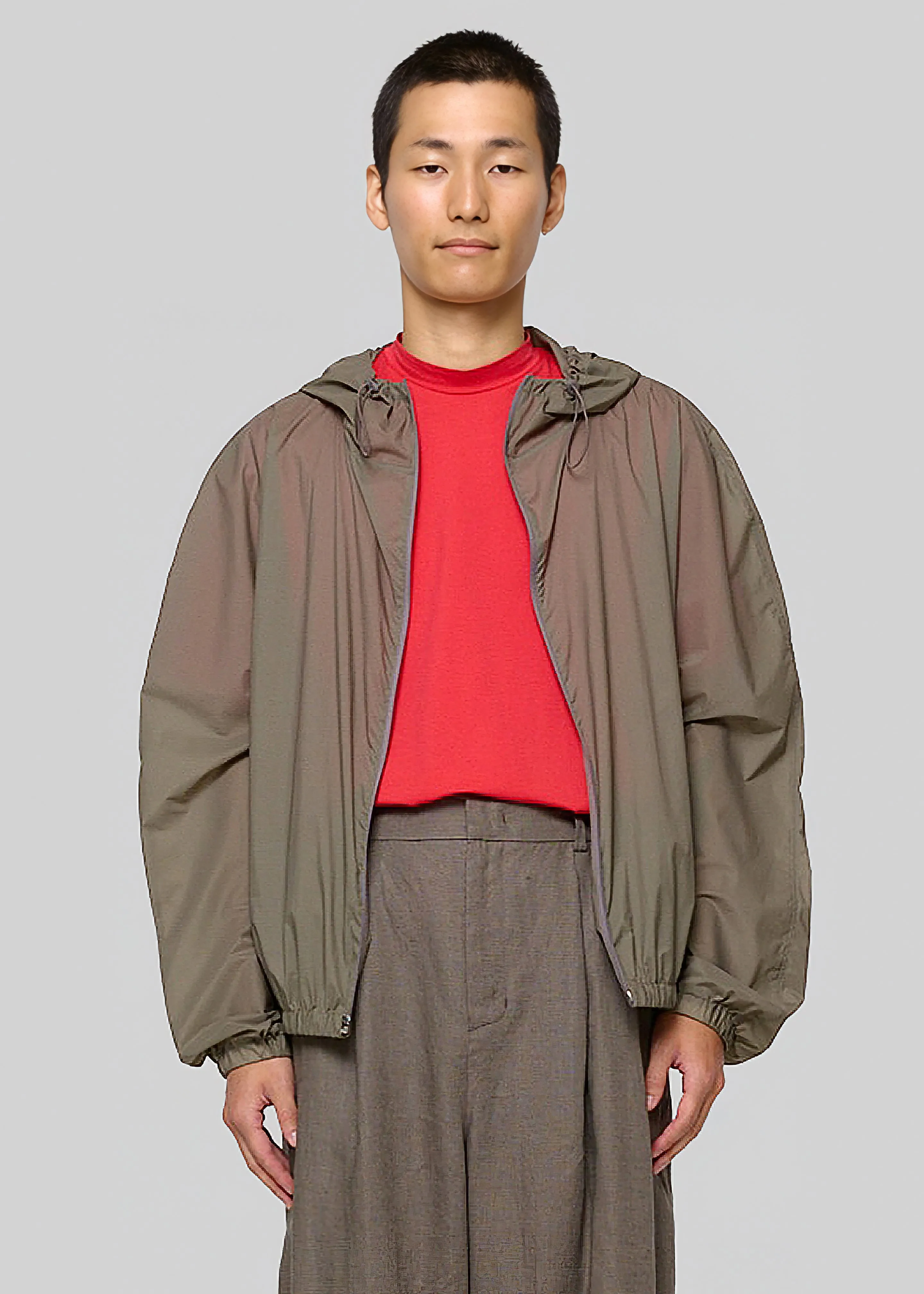 Amomento Raglan Hooded Jumper - Khaki sold by Frankie Shop product image thumbnail 4
