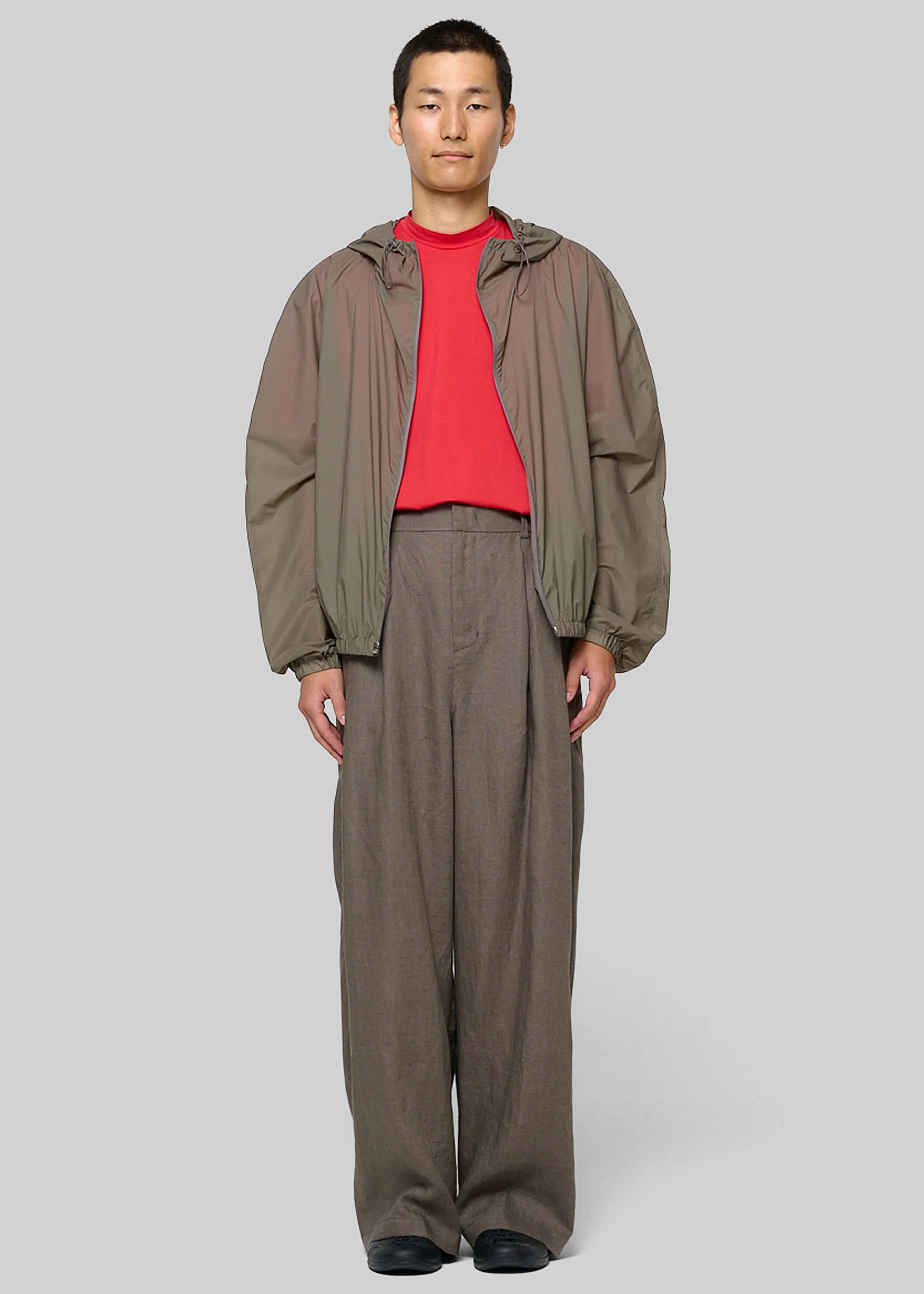 Amomento Raglan Hooded Jumper - Khaki sold by Frankie Shop product image thumbnail 2