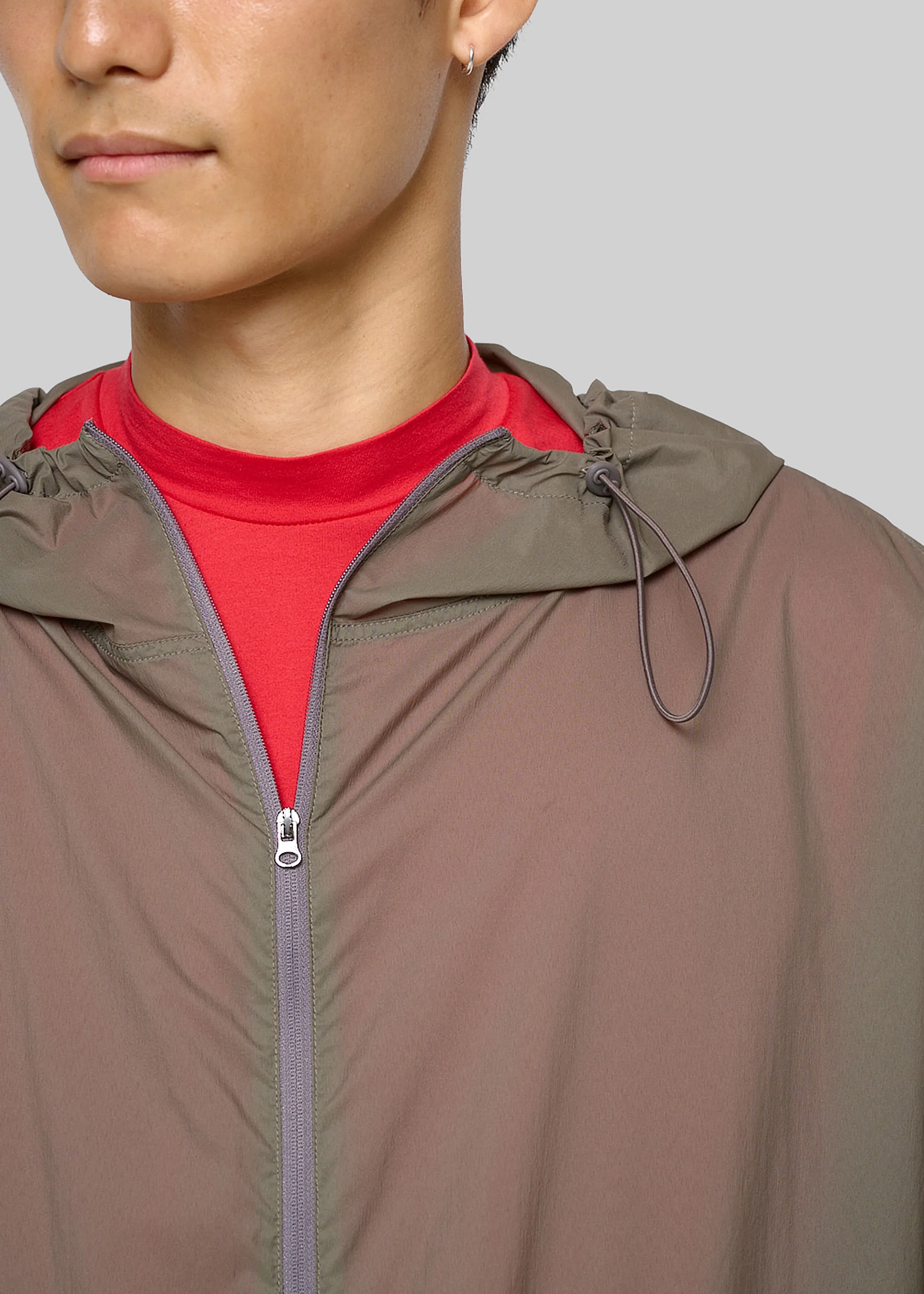 Amomento Raglan Hooded Jumper - Khaki sold by Frankie Shop product image thumbnail 3