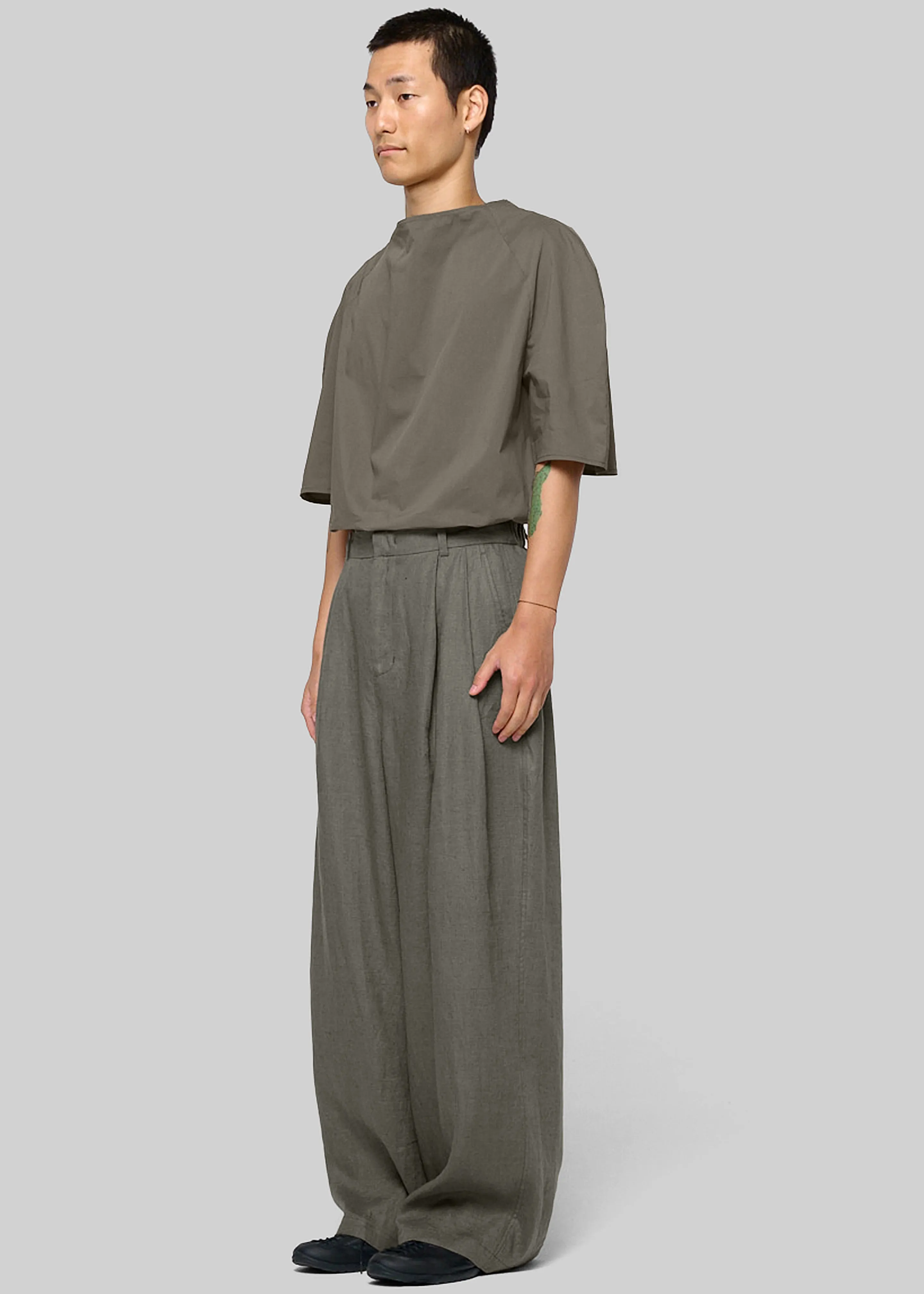 Amomento Raglan Cowl Neck Top - Khaki sold by Frankie Shop product image thumbnail 2